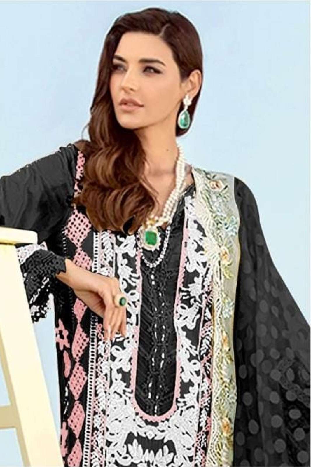 MUSHQ M 138 DESIGNER PAKISTANI SUITS