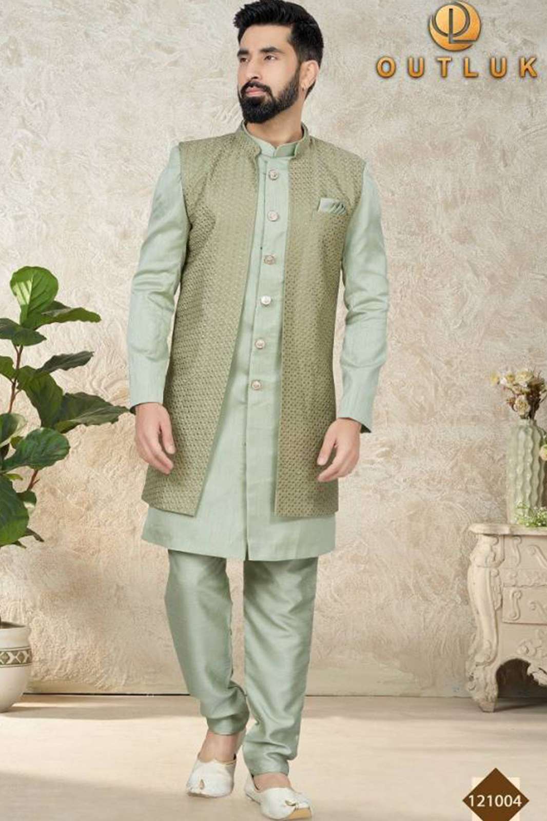 OUTLUK 6525 Outluk Premium Series Vol 121 MENS KURTA PAJAMA JACKET NEW COLLECTION