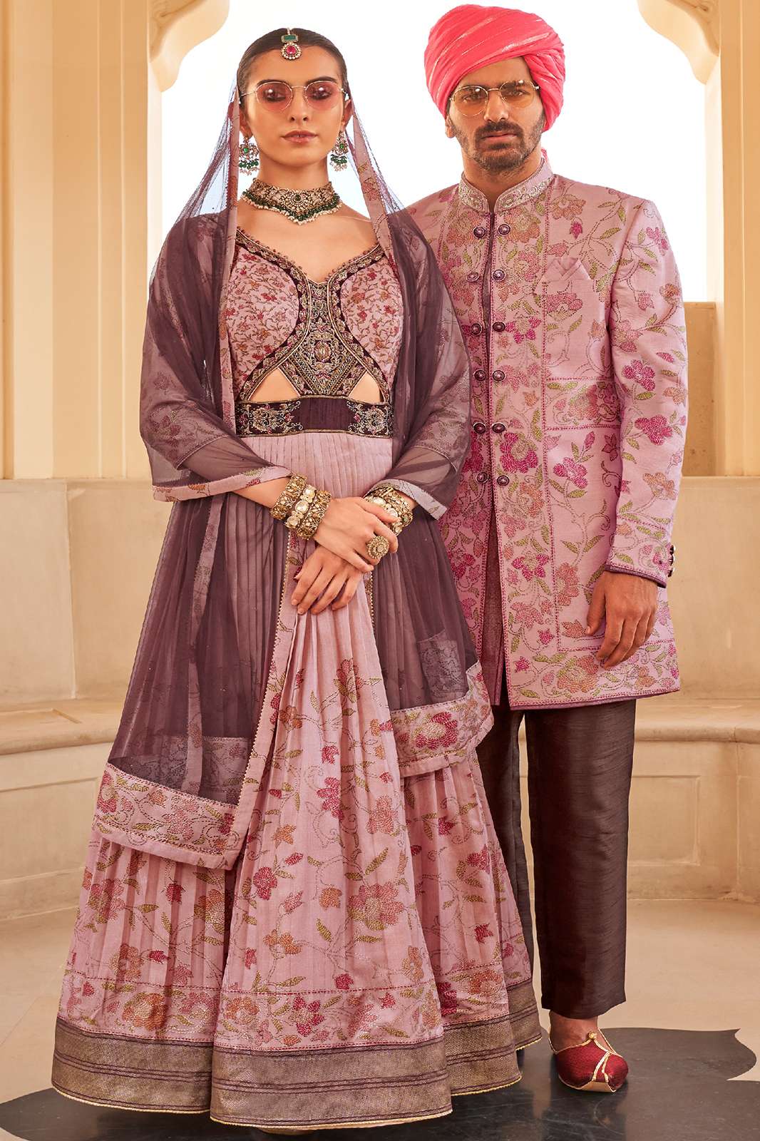 REWAA 6539 Meera-Mohan Indian New Designer Couple Set Collection 