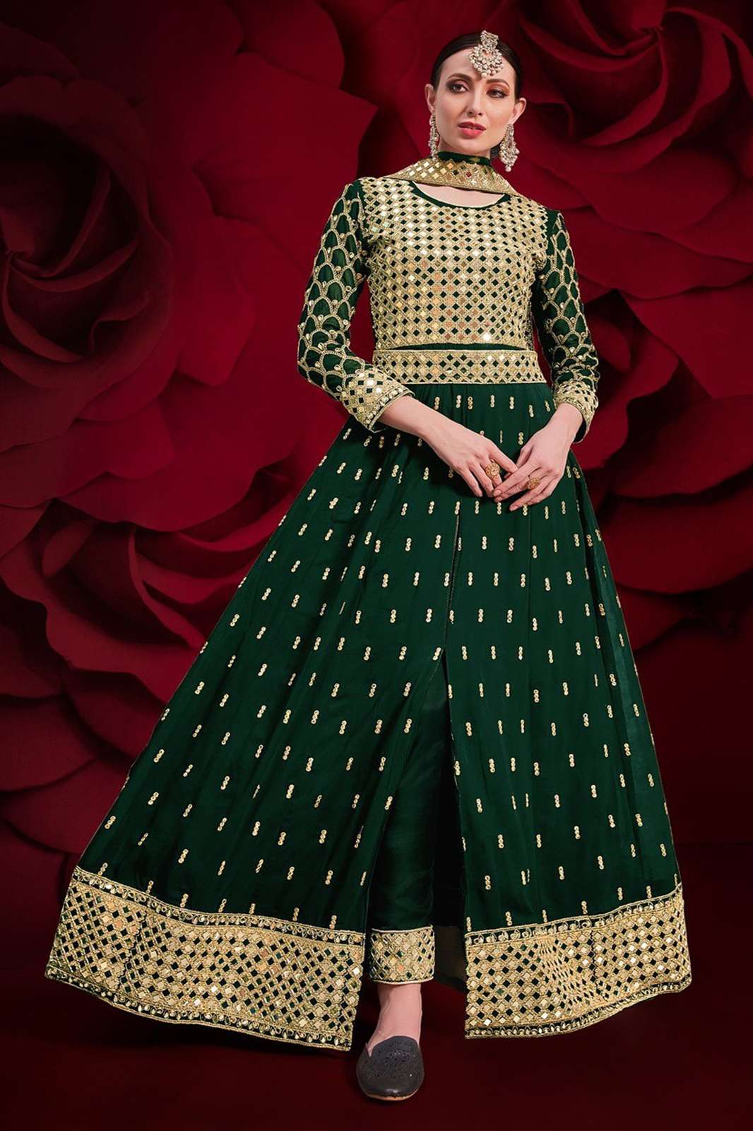 Shri Balahi Emporium 6244 AGHA NOOR 17004 COLORS New Designer Heavy Party Wear Indo Western Gown 
