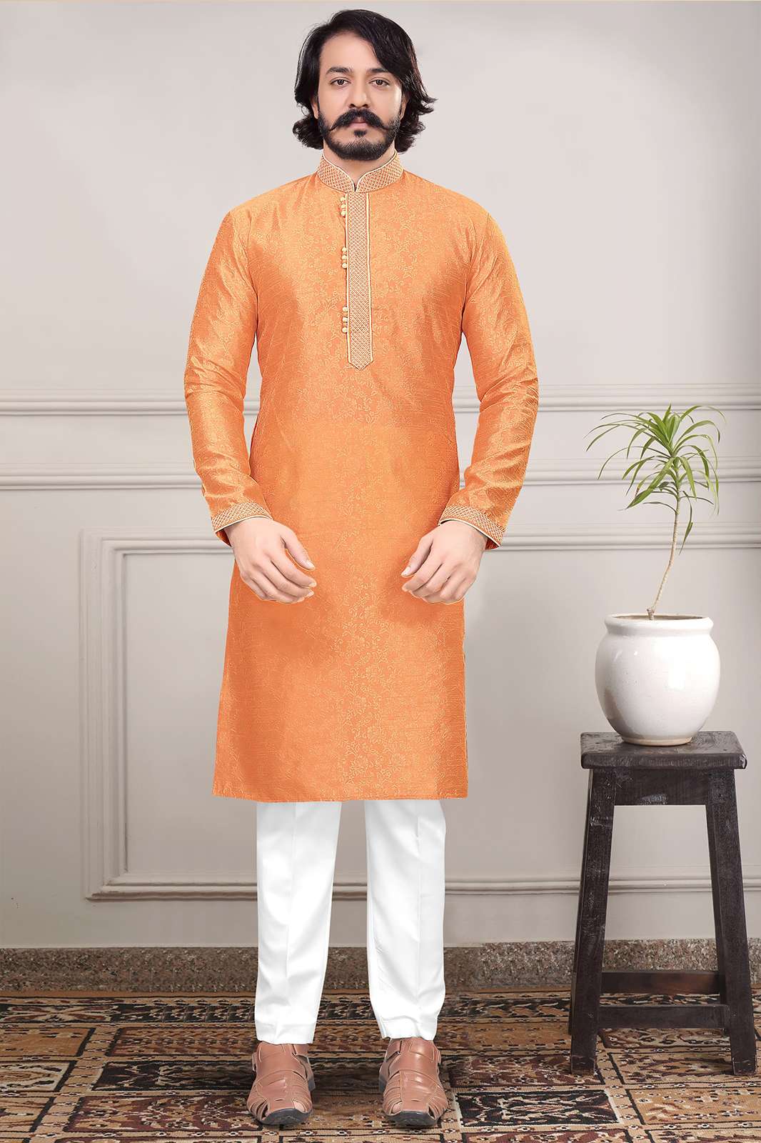 Shri Balahi Emporium 6502 Silk PartyWear Mens Kurtas Pajama Latest Collection 