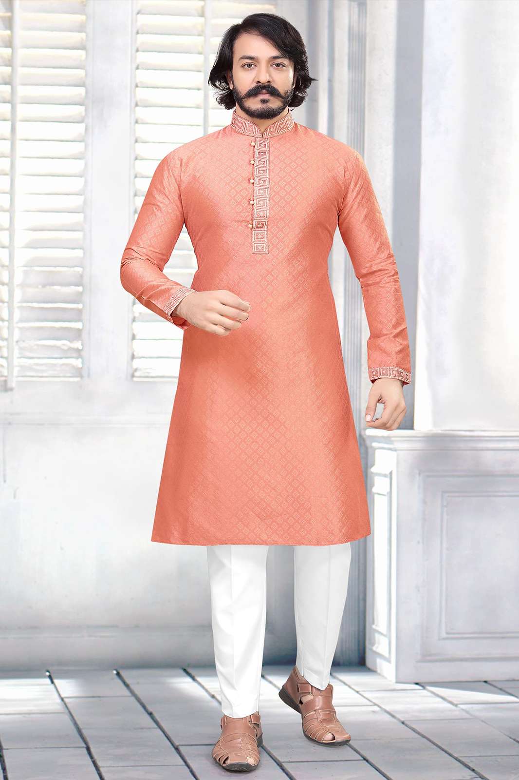 Shri Balahi Emporium 6498 Silk PartyWear Mens Desgner Kurta Pajama Collection 