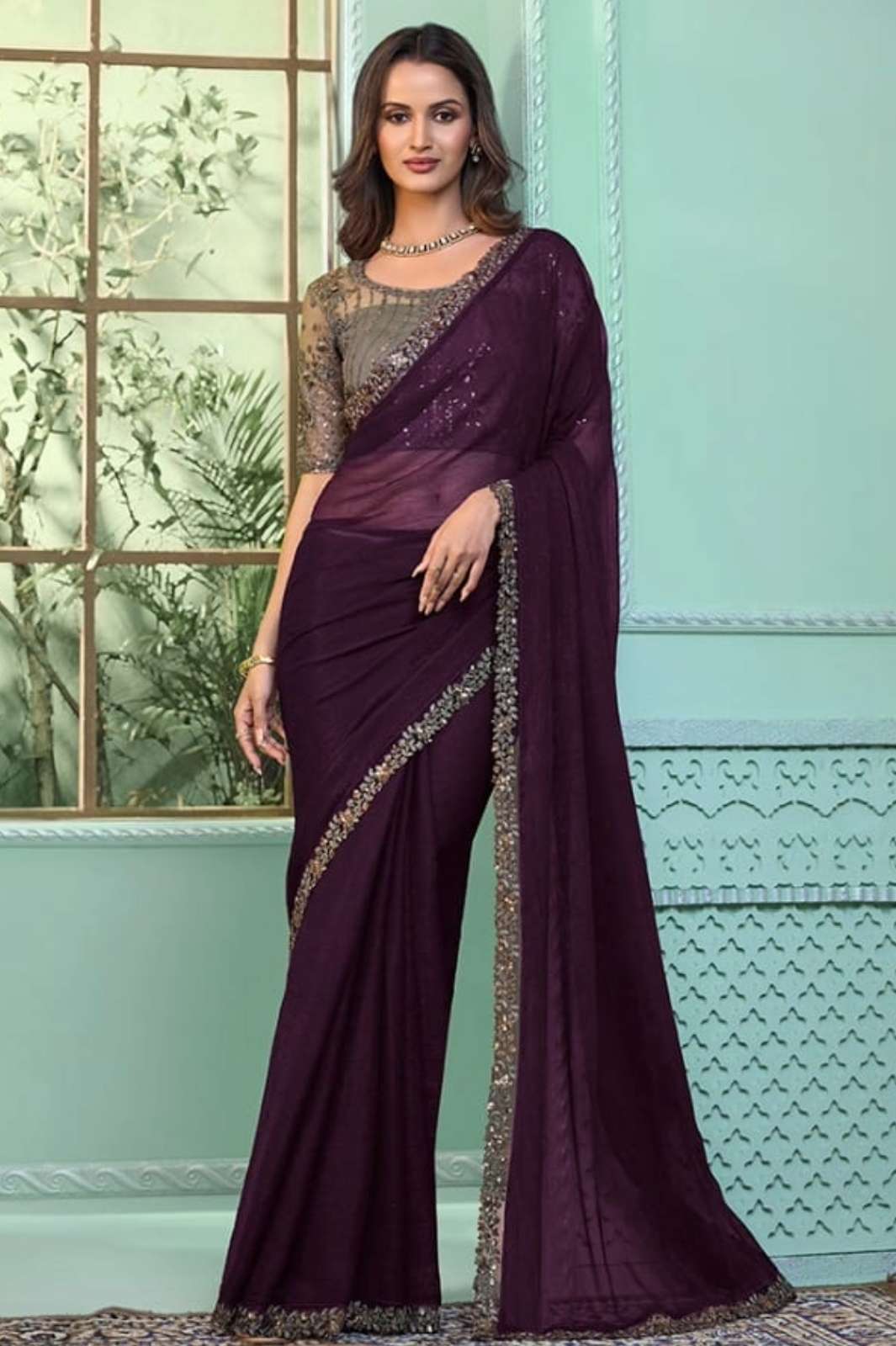 TFH 6375 SALSA STYLE - 3 party wear designer georgette saree