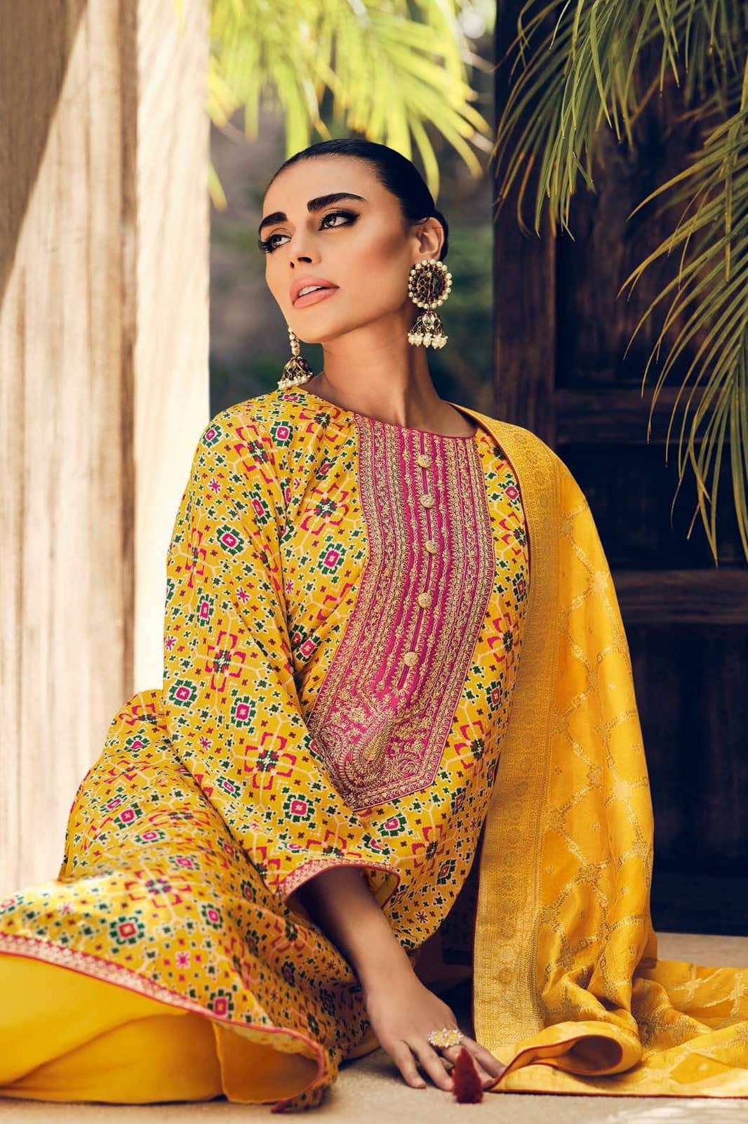 VARSHA 6325 Mahika Silk Printed Embroidery Pakistani Sharara Suit Collection