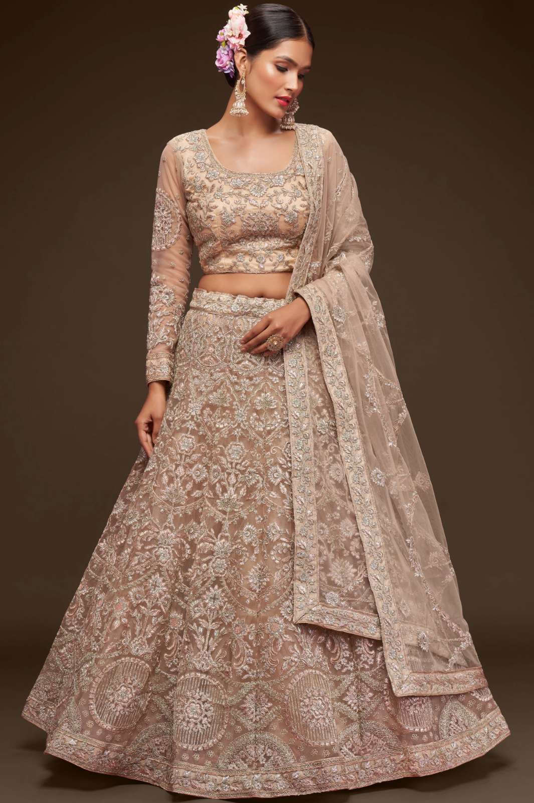 zeel 5460 Code:  7904 wedding wear beautiful soft net lehenga choli