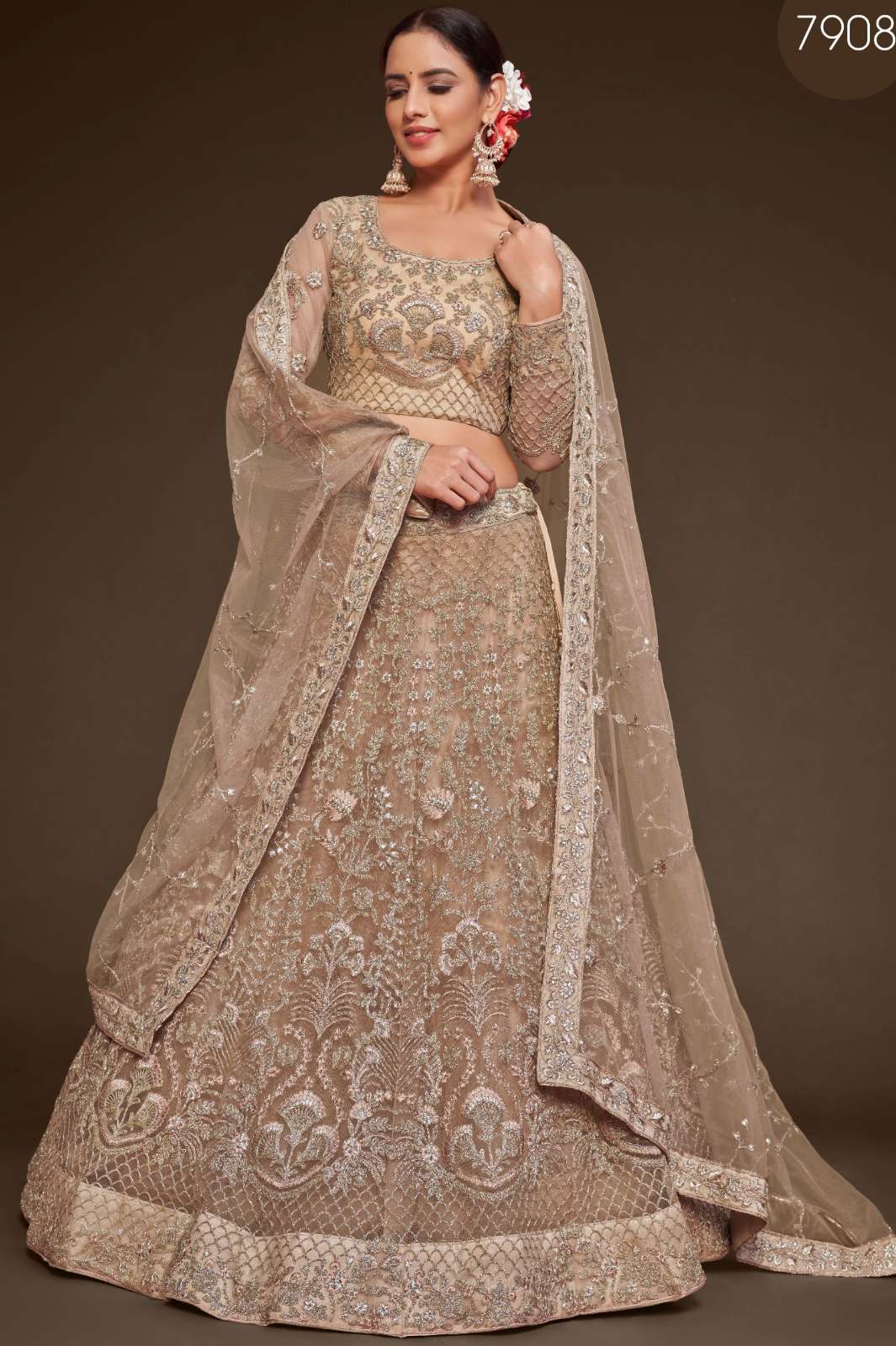 zeel 5484 Code:  7908 indian women wedding wear designer net lehenga choli