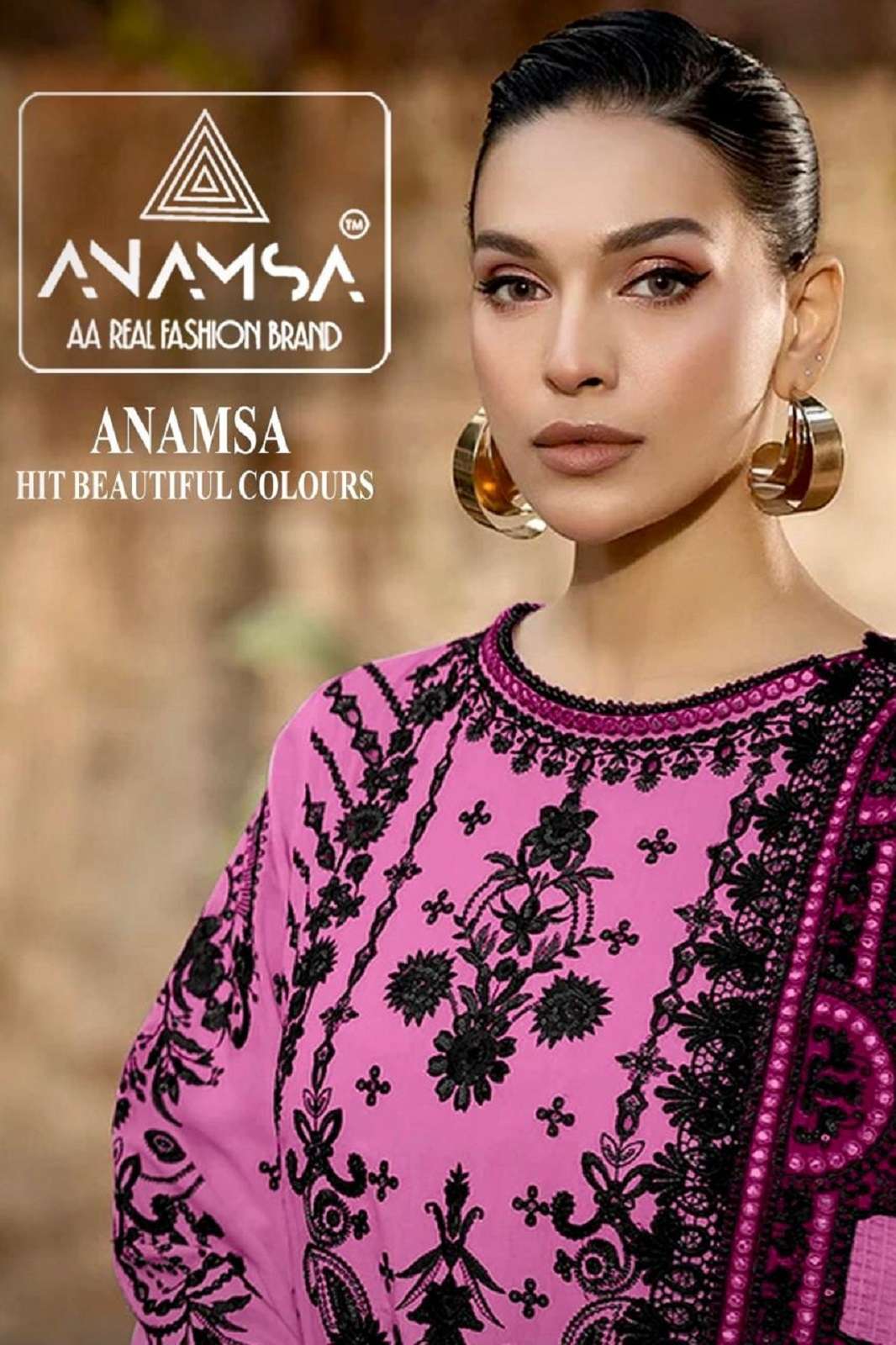 ANAMSA 439 A TO D SEMI STICHED PAKISTANI SALWAR SUITS