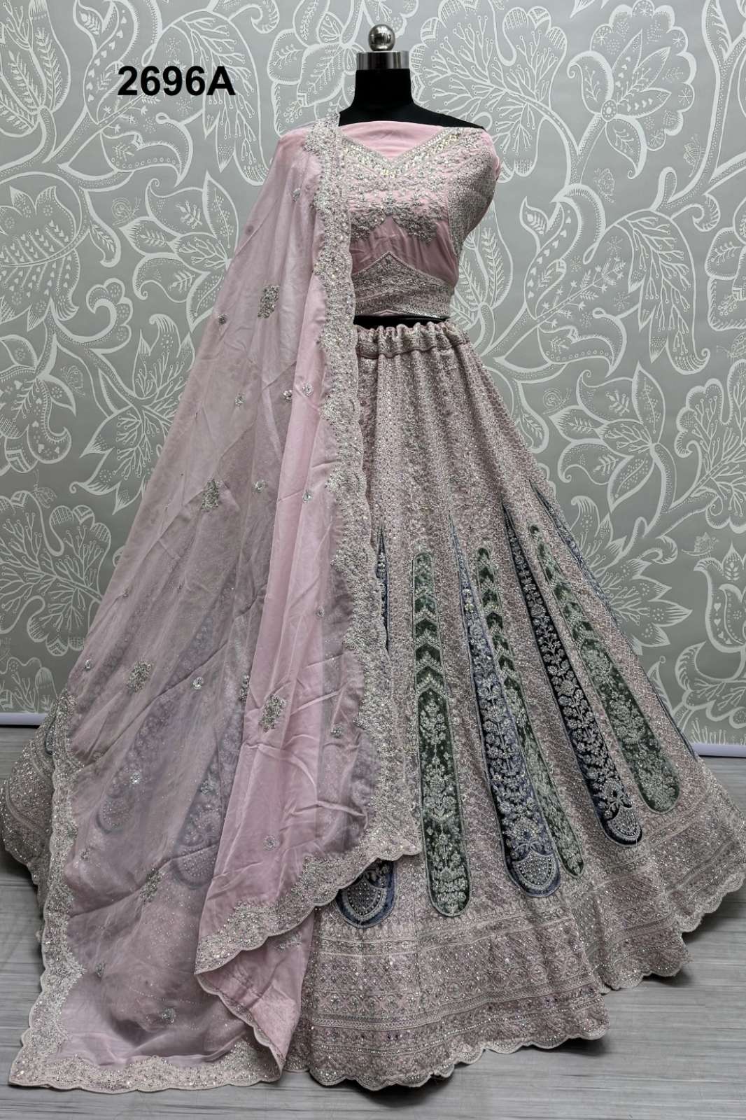 ANJANI ART 6713 2696A TO 2696C wedding wear designer lehenga choli 