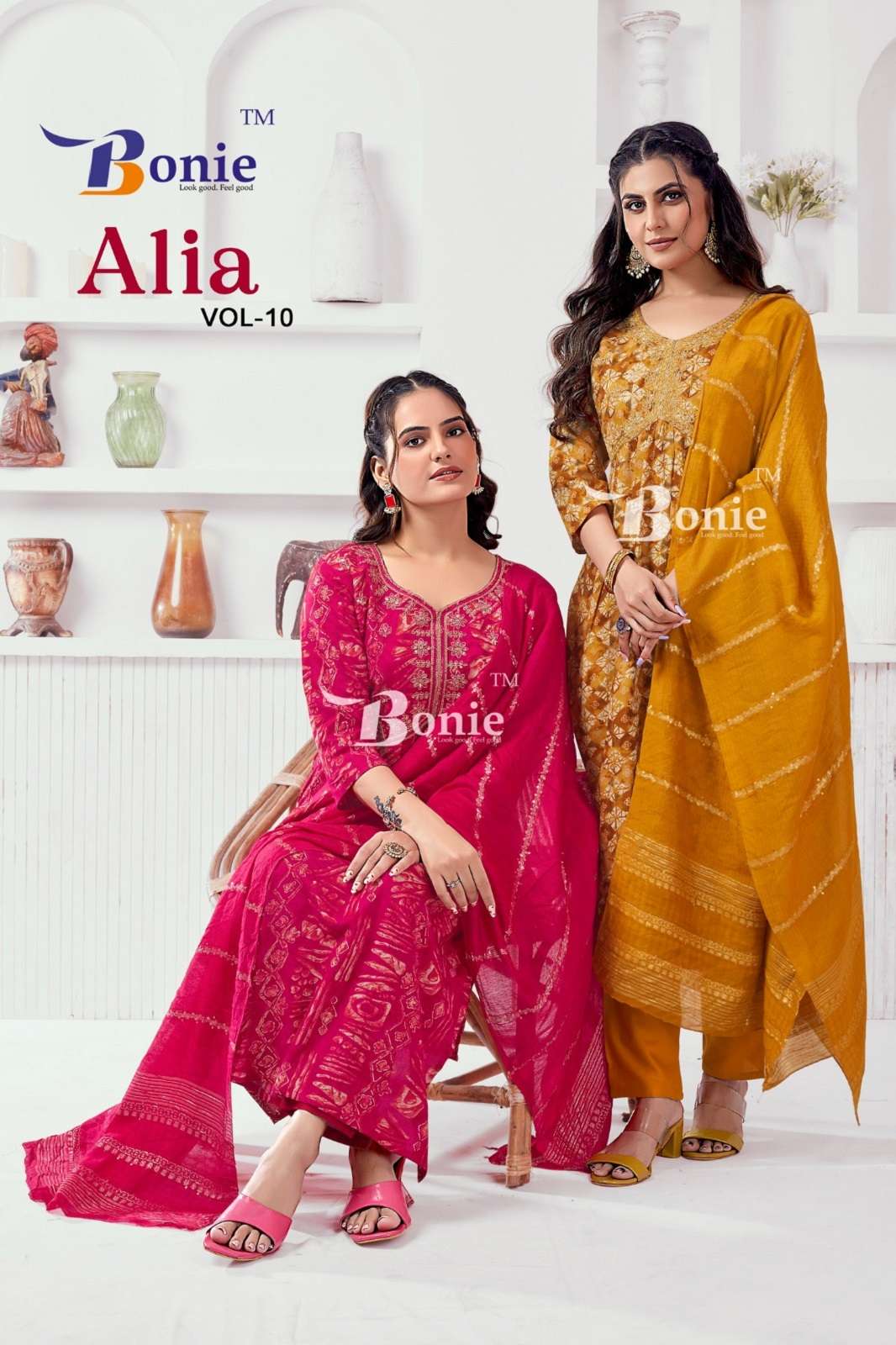 BONIE ALIA VOL 10 ALIA CUT KURTIS COLLECTION