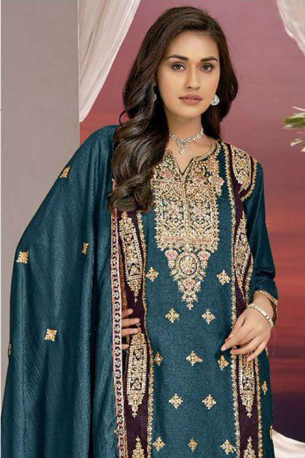 KALEESHA MARIYAM 168 A TO D SEMI STICHED PAKISTANI SUITS