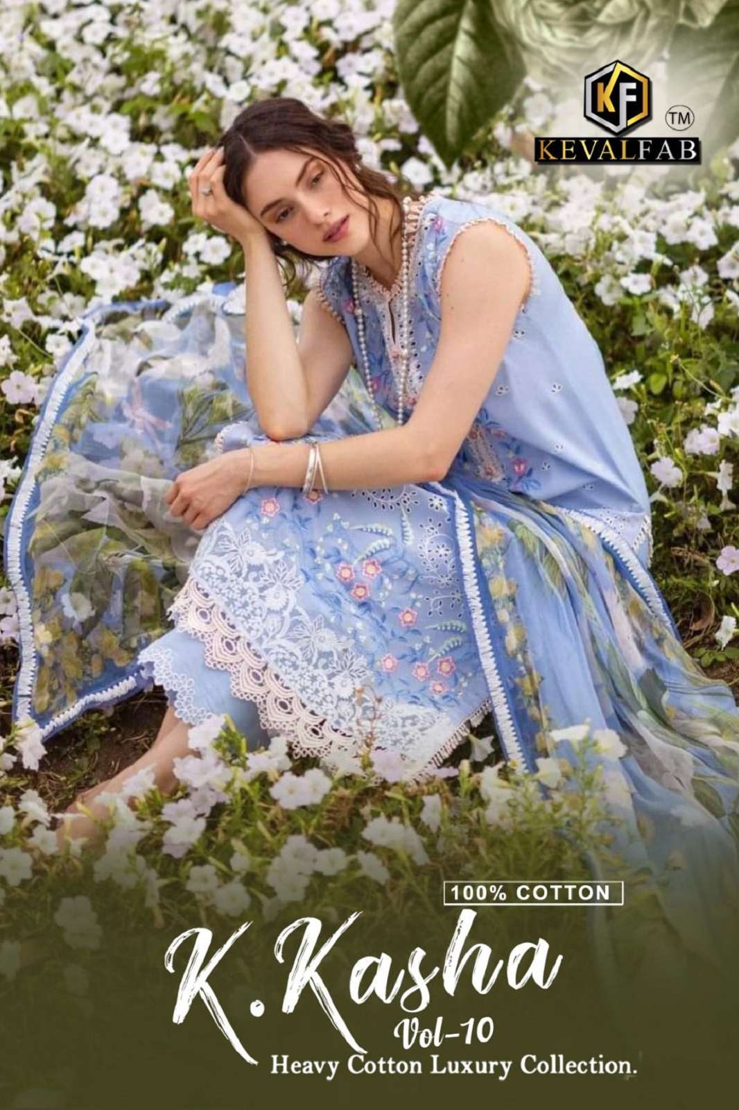 KEVAL FAB K KASHA VOL 10 EXELUSIVE KARACHI DESIGNER COLLECTION