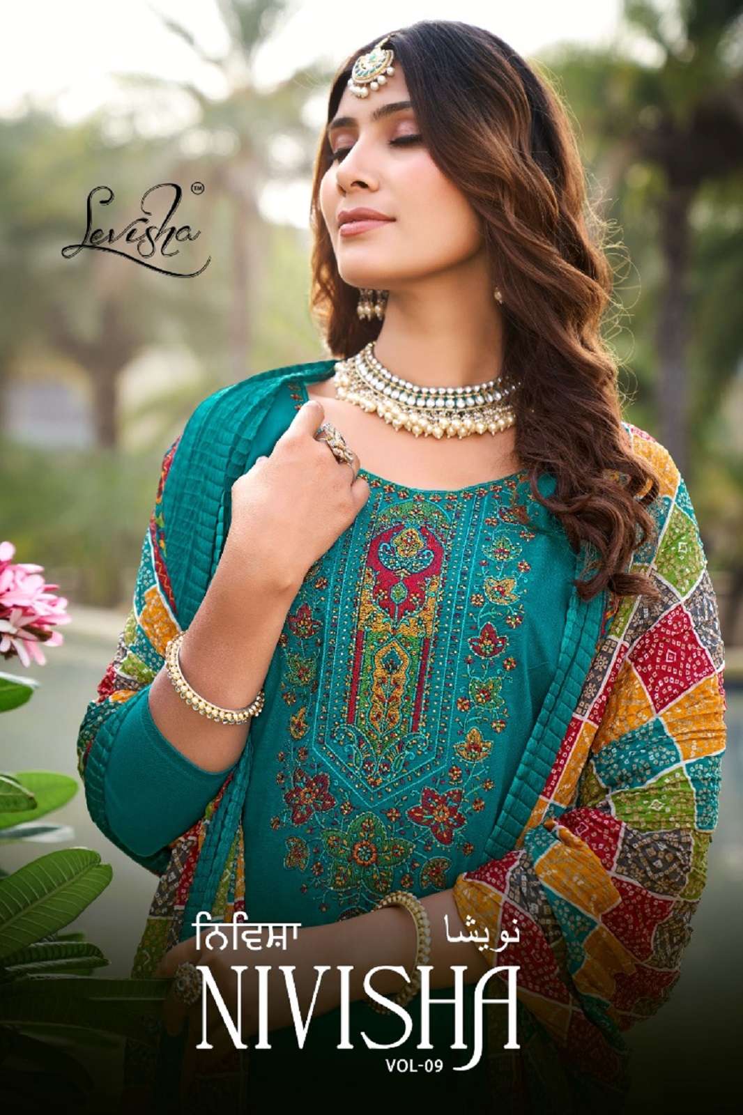 LEVISHA NIVISHA VOL 9 SELF EMBROIDERED COLLECTION