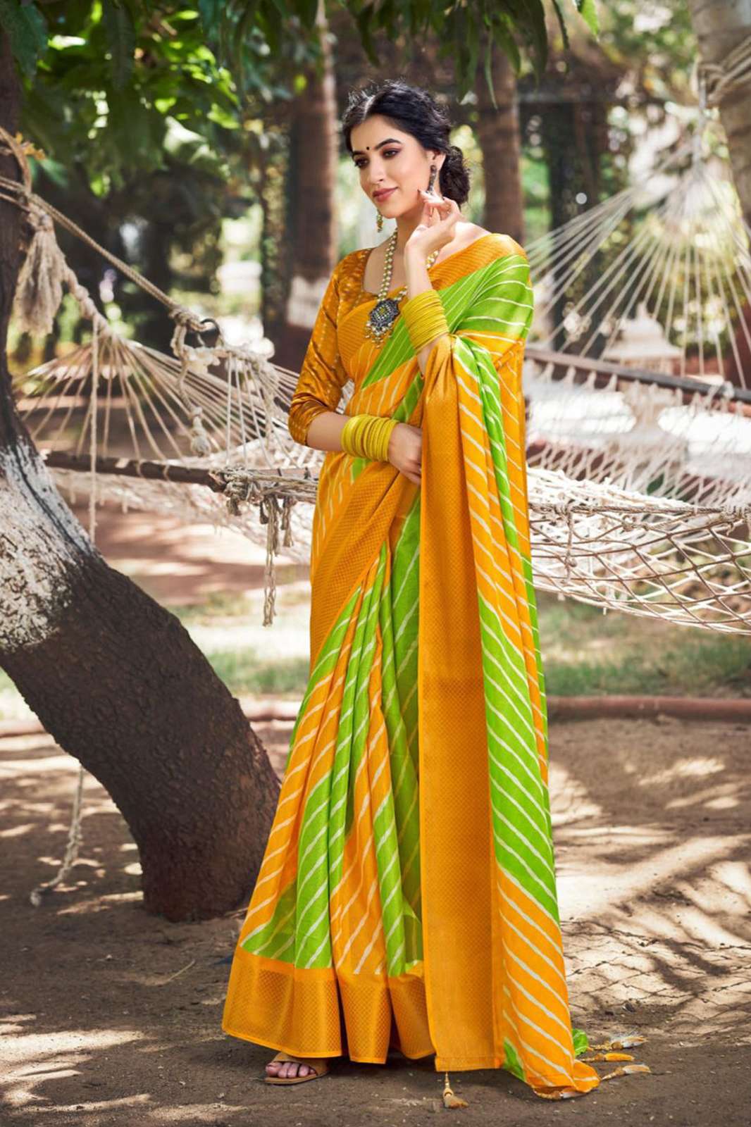 LT Fabrics 6581 LEHRIYA casual wear designer saree