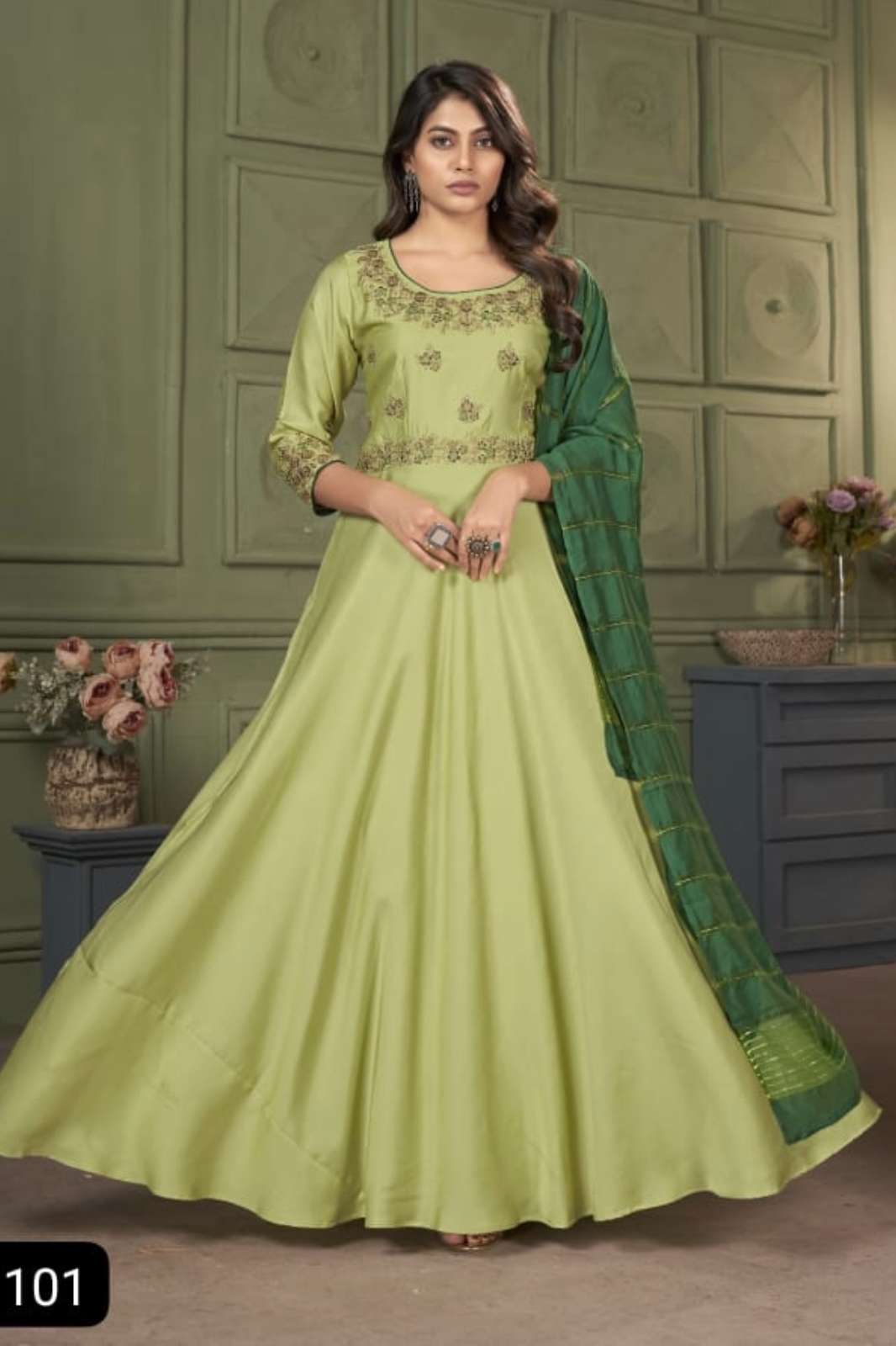 MOKSH 6984 101 FESTIVAL WEAR DESIGNER ANARKALI SUIT