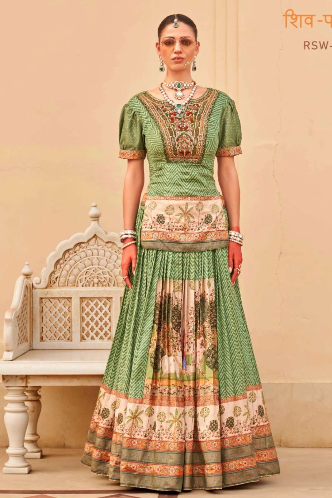 REWAA 6828 Shiva-Parvati (RSMW) WEDDING WEAR DESIGNER LEHENGA CHOLI