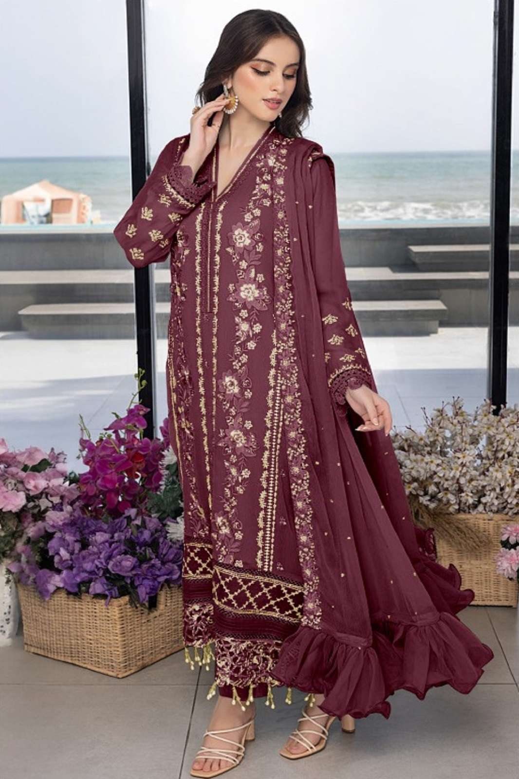 SAFA CREATION SF 805 A TO E PAKISTANI SALWAR SUITS