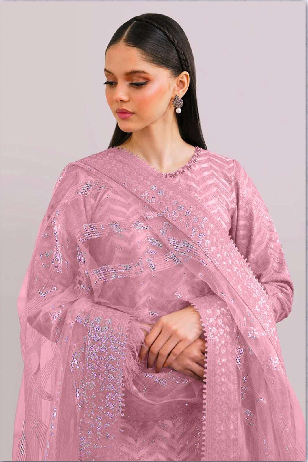 SHANAYA ROSE PREMIUM S 175 SEMI STICHED PAKISTANI SUIT