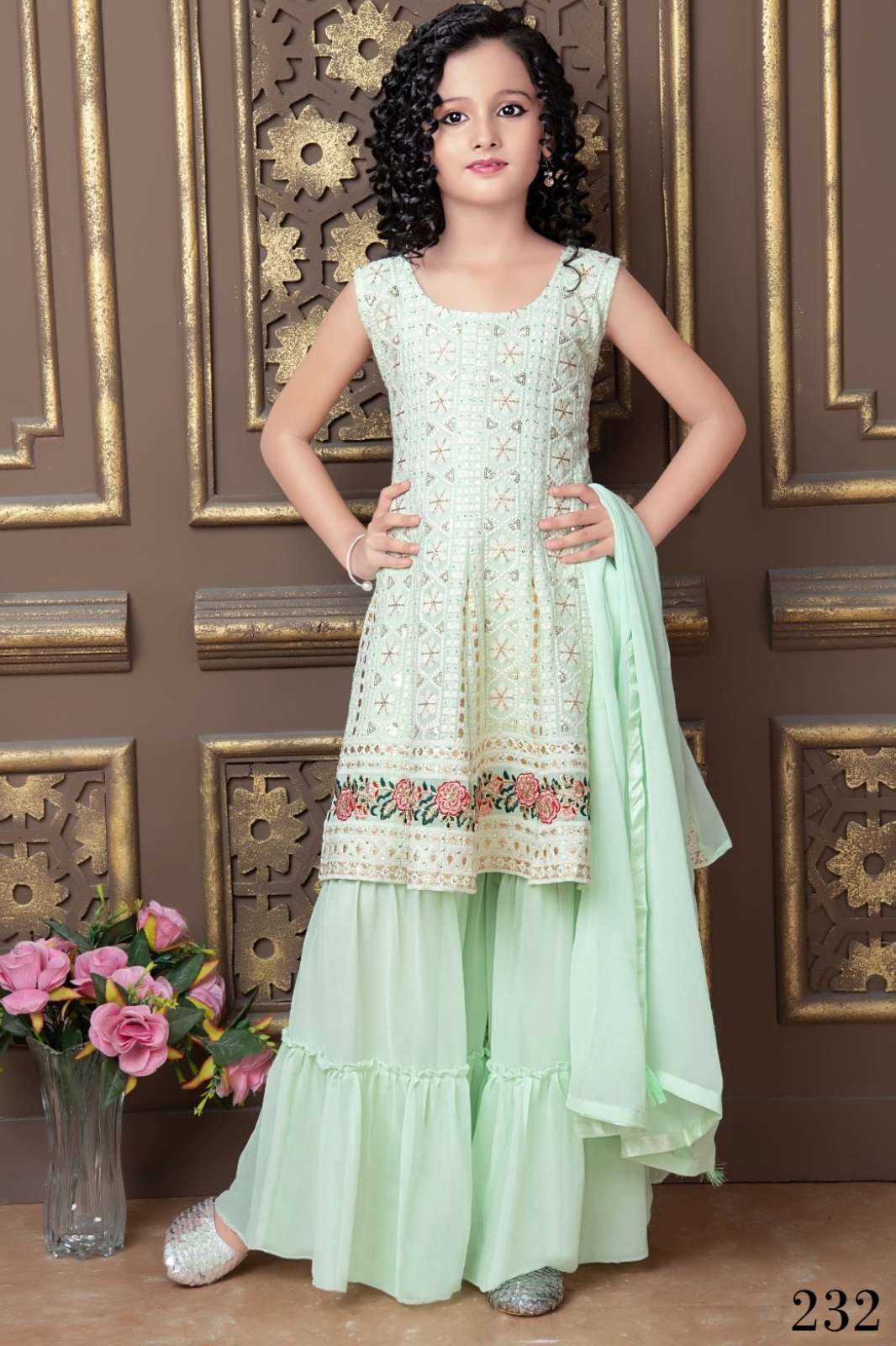 shri balaji emporium 6688 31 -Kidswear festival wear designer sharara suit