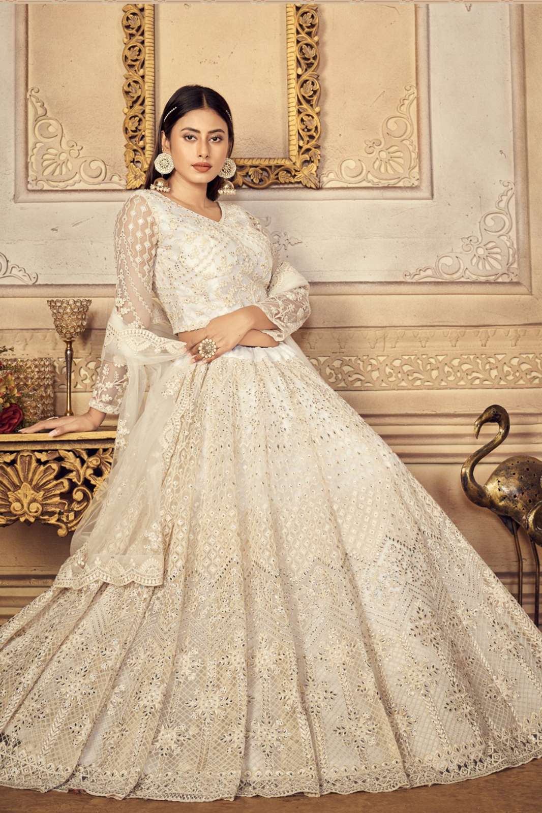 Vouch 6554 Bridal Ensemble  wedding wear designer lehenga choli