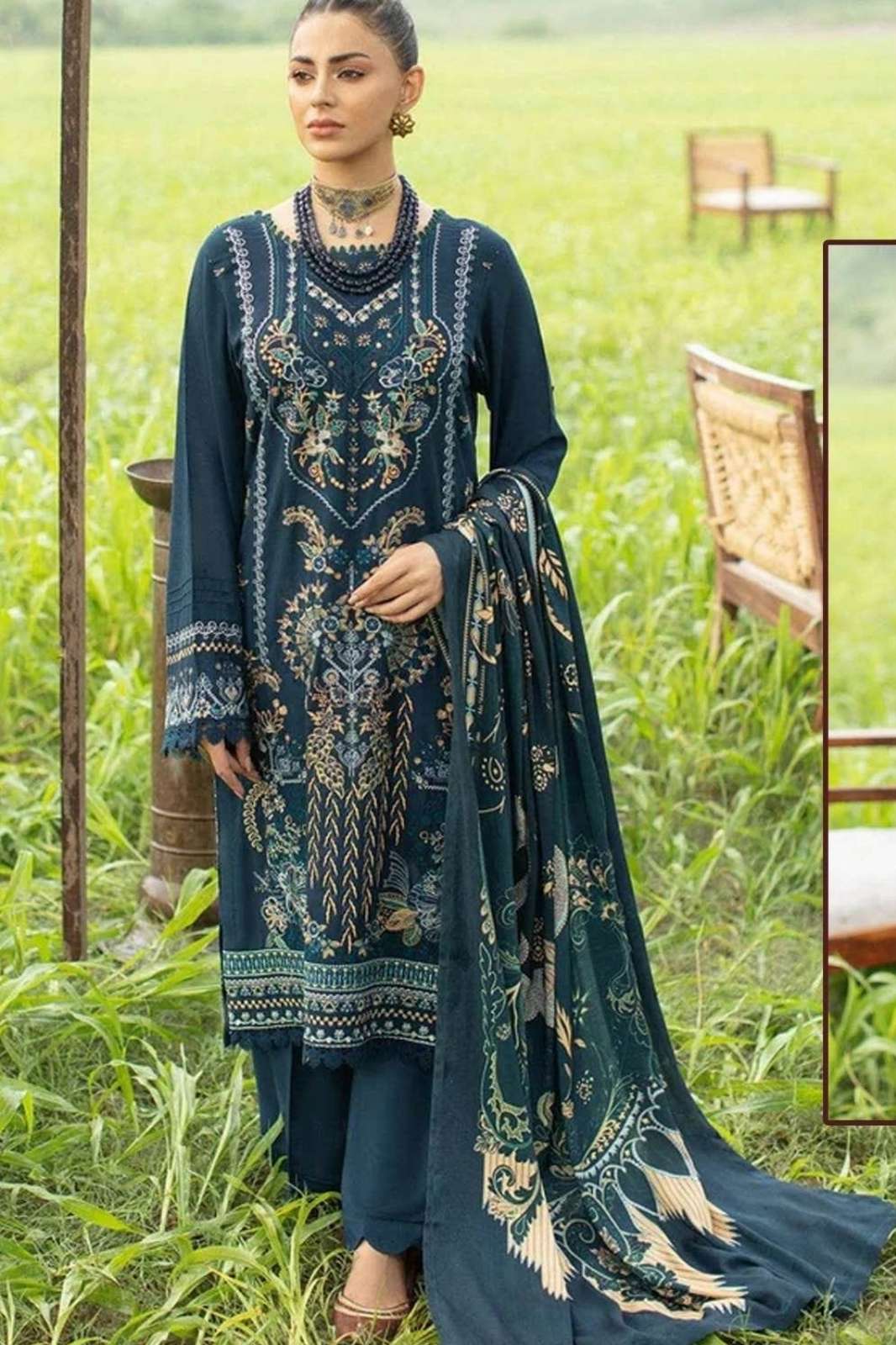 Zarqash 3042 43 363o Designer Rayon Pakistani Suit With Self Embroidery Work 