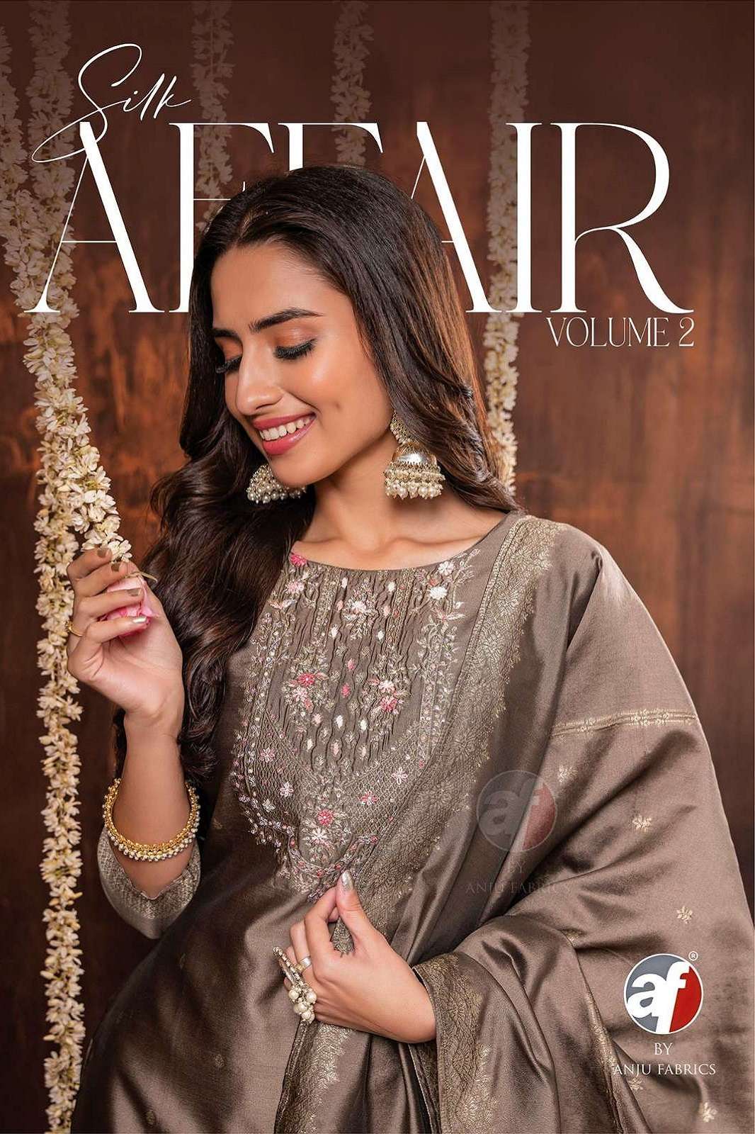 AFFAIR VOL 2 BY ANJU FAB READY TO WEAR DESIGNER ANARKALI KURTIES