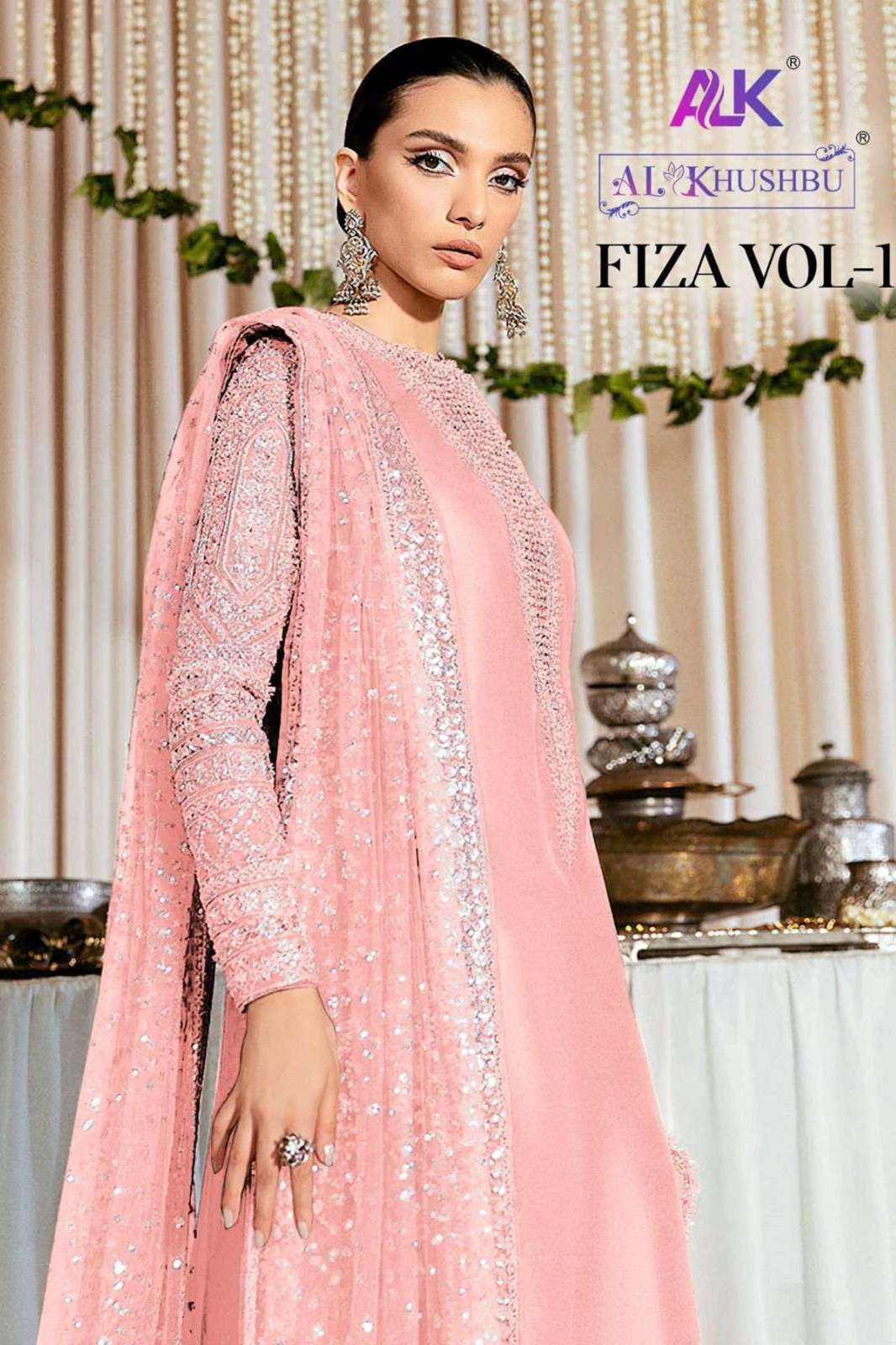 AL KHUSHBOO FIZA VOL 1 SEMI STITCHED SUITS