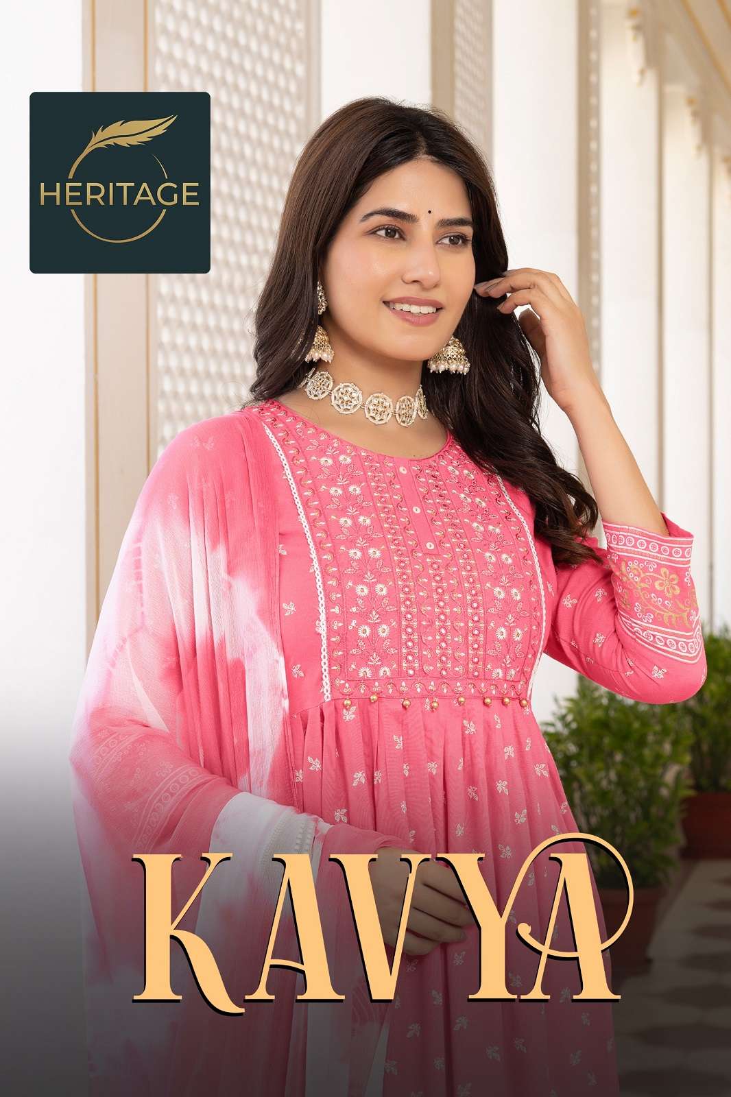 HERITAGE COLLECTION KAVYA DESIGNER PLAZZO KURTIS