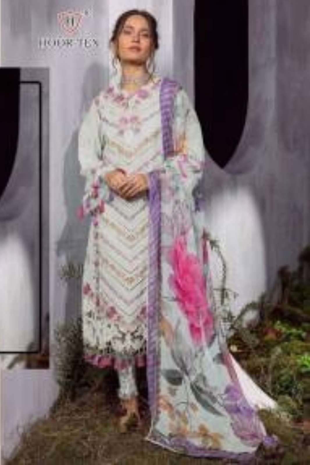 HOOR TEX 351q H-302 DESIGNER FESTIVAL WEAR COTTON PAKISTANI SUIT