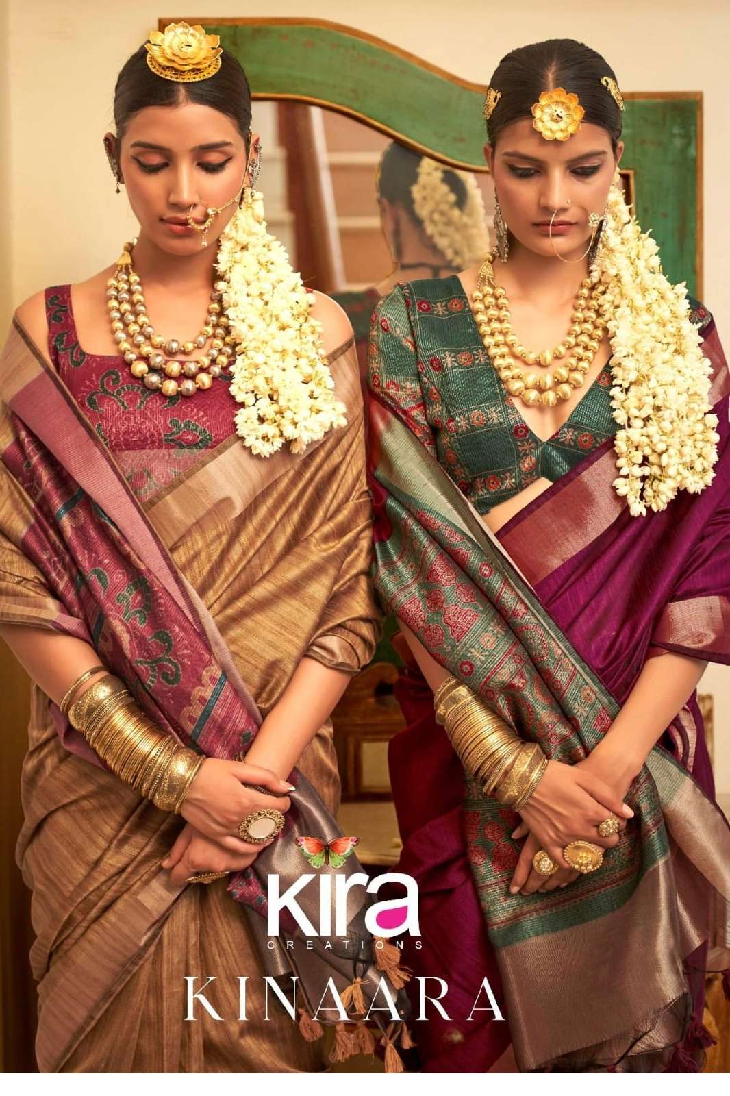 Kira 7644 KINAARA Wedding Wear Designer Tusser linen Saree