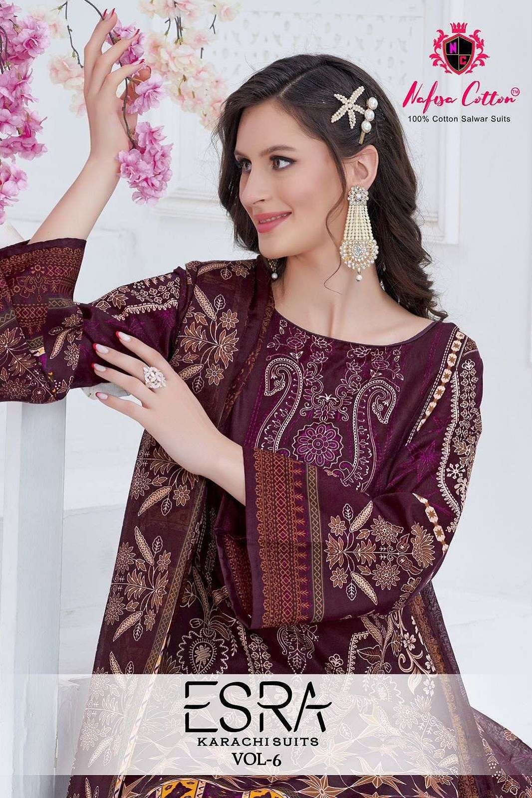 NAFISHA COTTON ESRA VOL 6 KARACHI COLLECTION