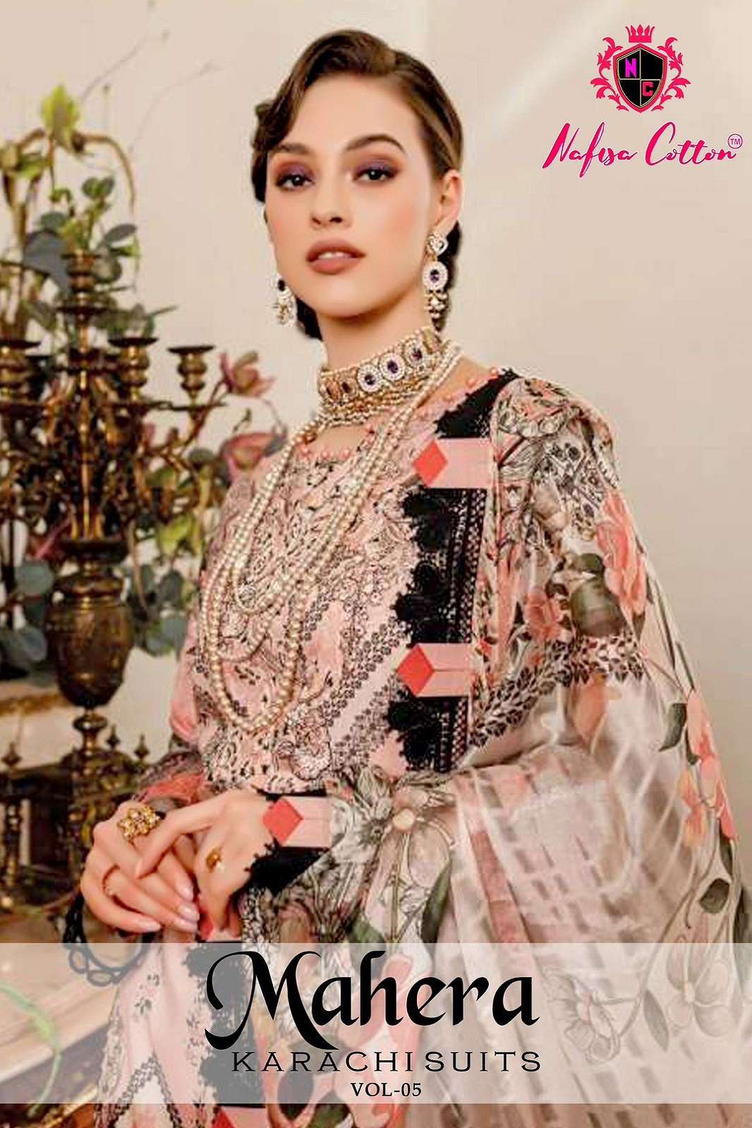 NAFISHA COTTON MAHERA KARACHI SUITS VOL 05 COLLECTION