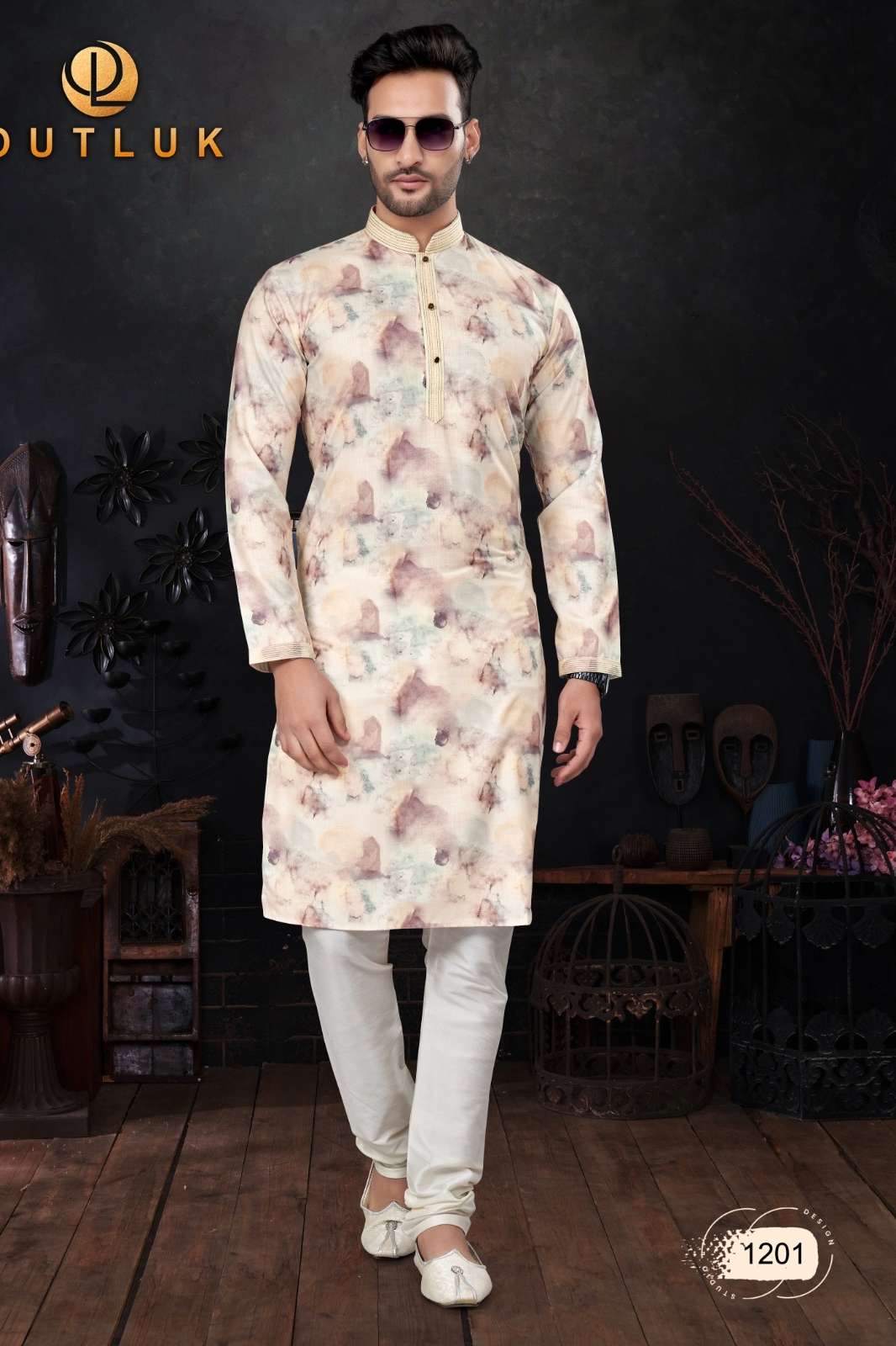 OUTLUK 7701 WEDDING COLLECTION VOL-12 Wedding Collection Designer Cotton Digital Pintex Work Kurta Pajama