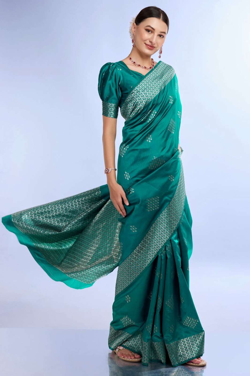 STAVAN 7415 VELLAI Festival Collection Designer fancy Linen saree