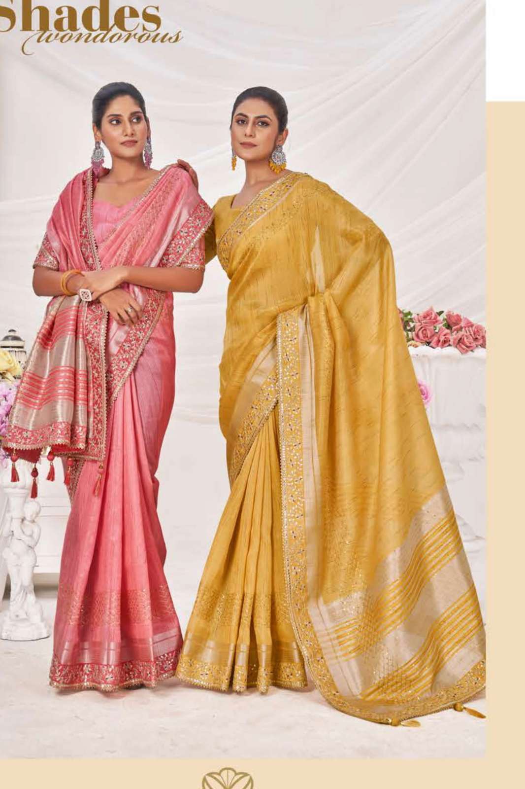 SUMITRA 7691 Sumitra (108) Wedding Wear Top Dayed Patta Saree