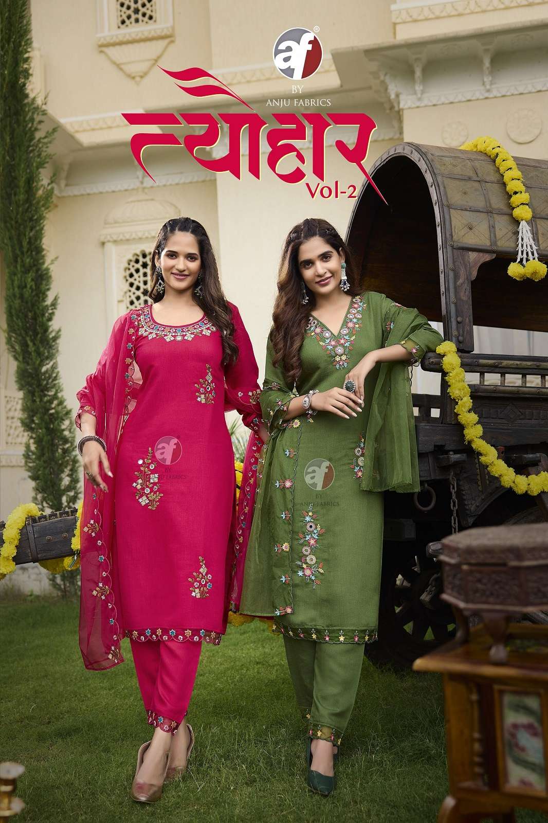 TYOHAAR VOL 2 BY ANJU FAB READY TO WEAR ANARKALI KURTIES