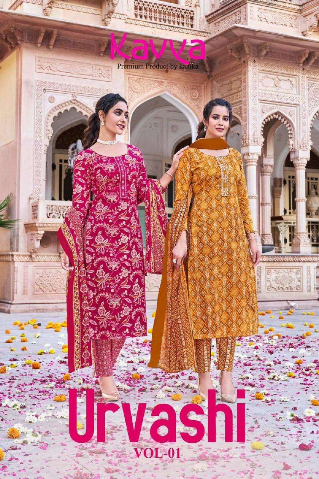 URVASHI VOL 1 BY KAVYA READY TO WEAR NAYRA KURTIES