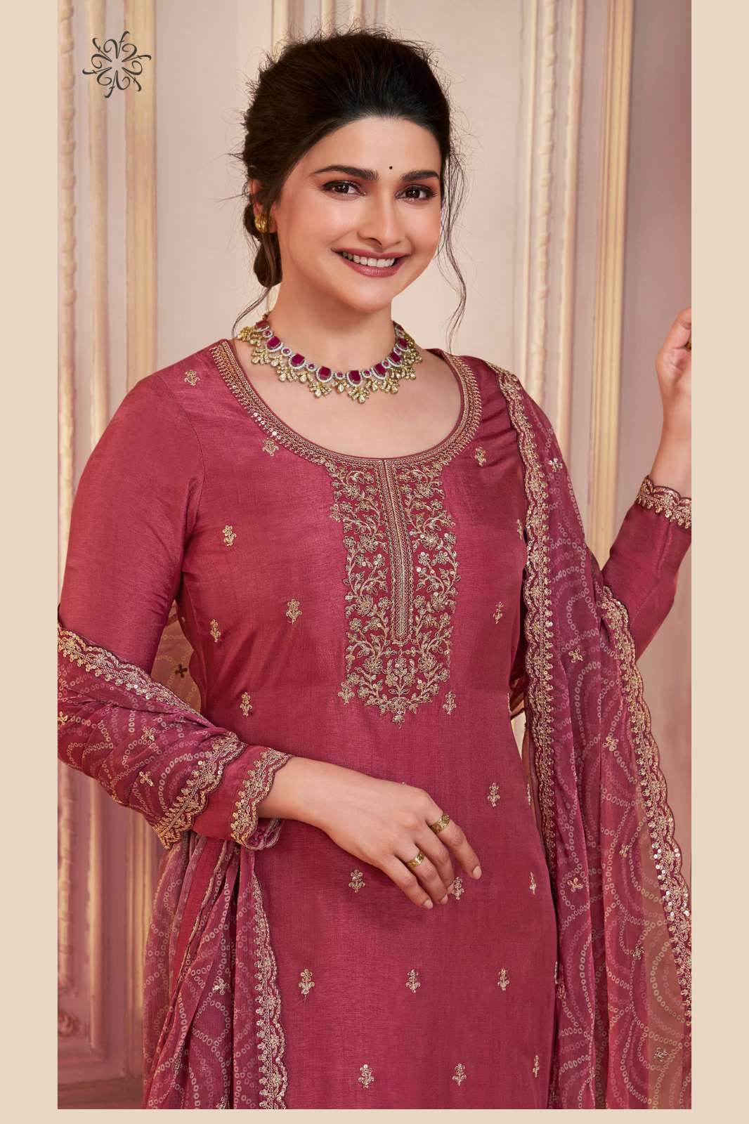 Vinay 7734 KULEESH - SAANJH DESIGNER GEORGETTE SILK SALWAR SUIT