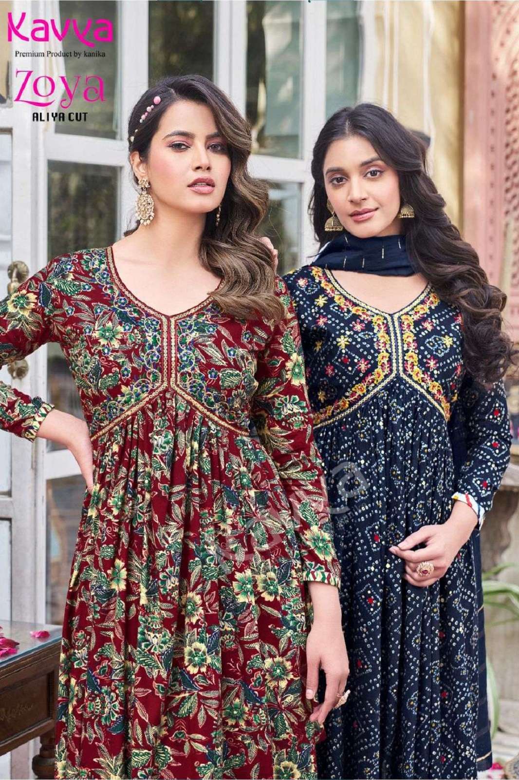 ZOYA VOL 1 BY KAVYA READY TO WEAR ALIYA CUT KURTIES