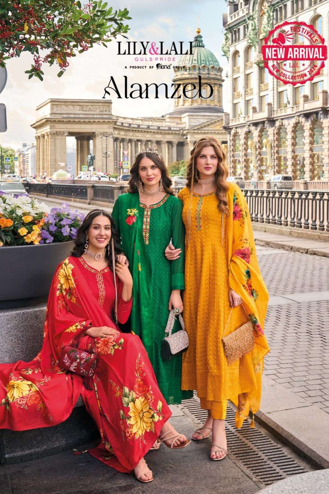 ALAMZEB BY LILY & LALI READY TO WEAR ANARKALI KURTIES