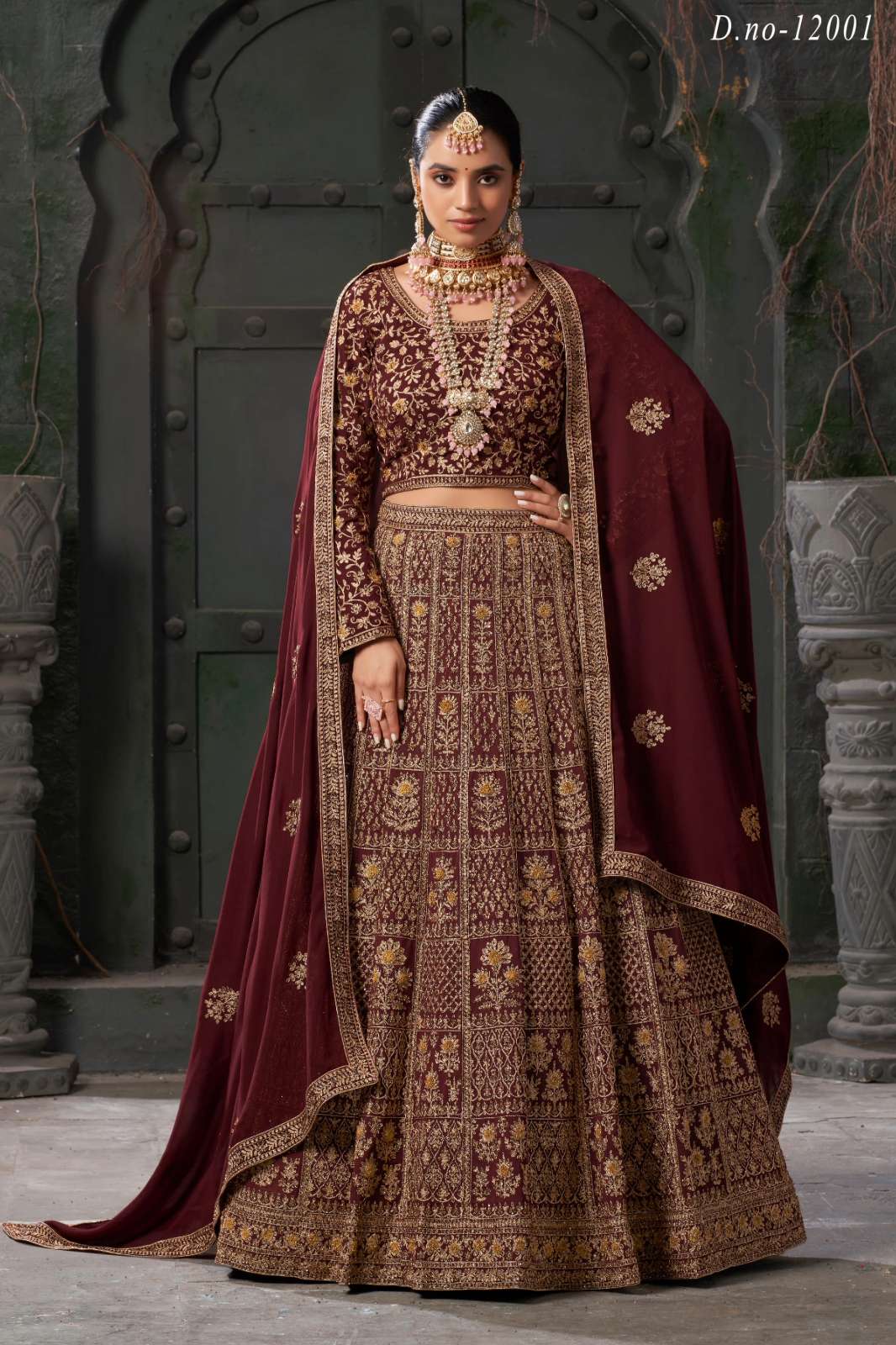 ANANTESH 8023 NIKAAH THE WEDDING VIBES VOL-01 BRIDAL DESIGNER GEORGETTE LEHENGA CHOLI