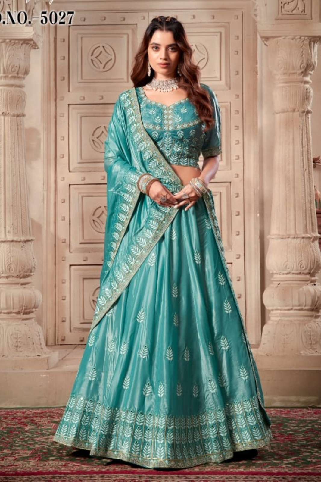 ANANTESH 8438 OCCATIONS VOL-07 ZARKAN WORK DESIGNER SOFT PAPER SILK LEHENGA CHOLI