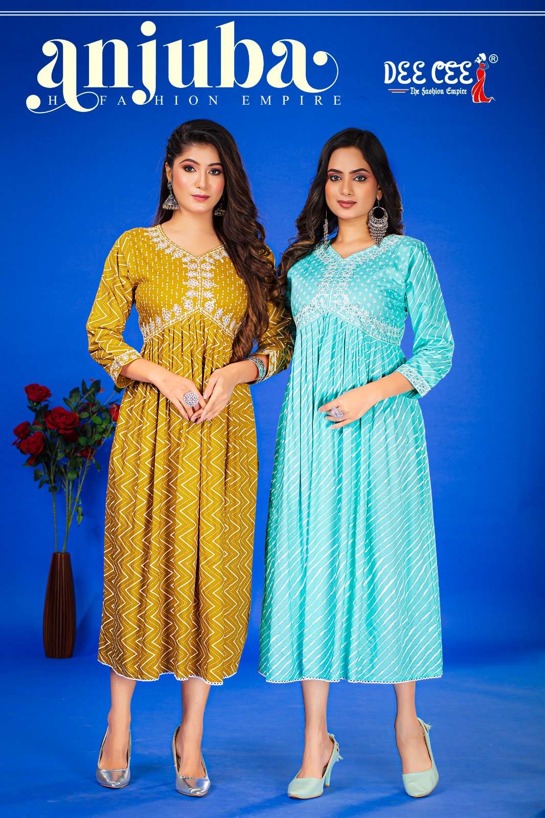 ANJUBA BY DEECEE READY TO WEAR LONG KURTIES