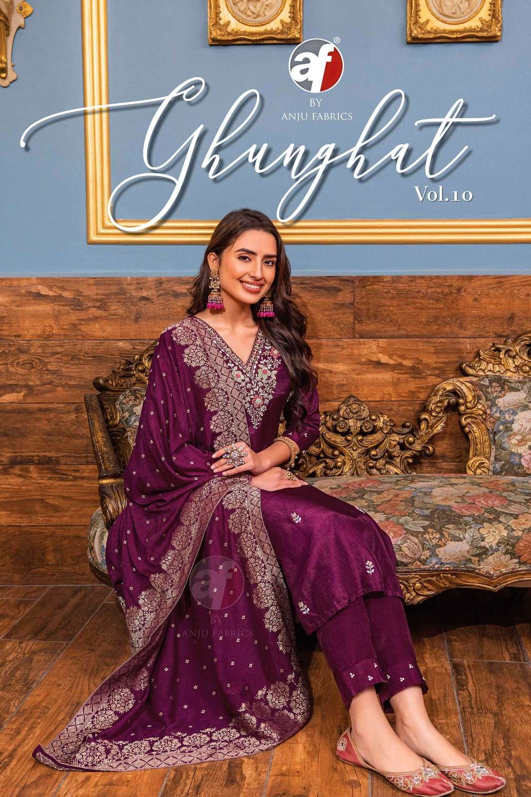 GHUNGHAT VOL 10 BY ANJU FAB READY TO WEAR KURTIES