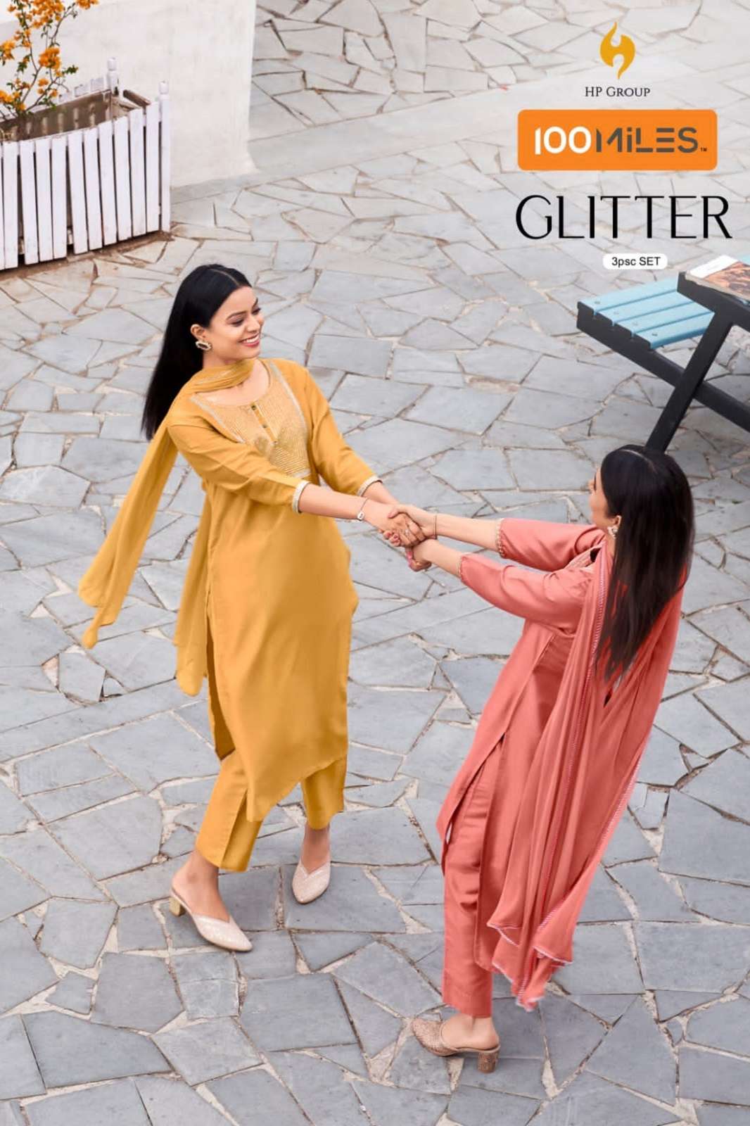 GLITTER BY 100 MILES READY TO WEAR KURTIES