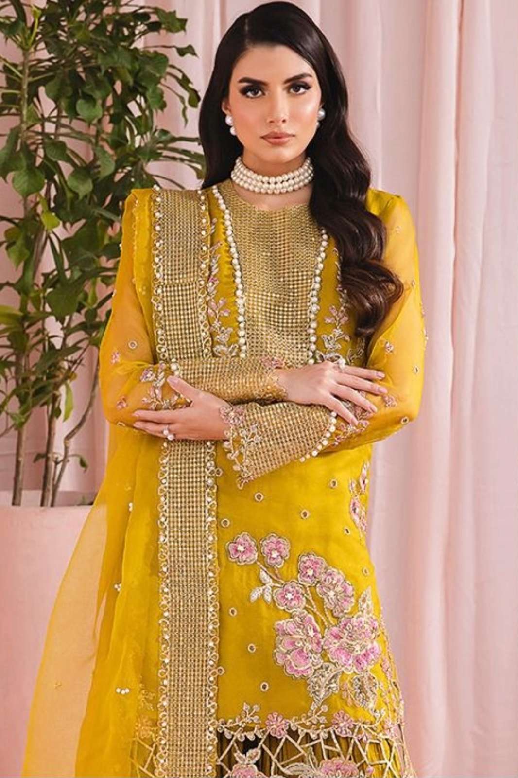 HOOR TEX 363q OR-34 WEDDING WEAR DESIGNER PAKISTANI SUIT