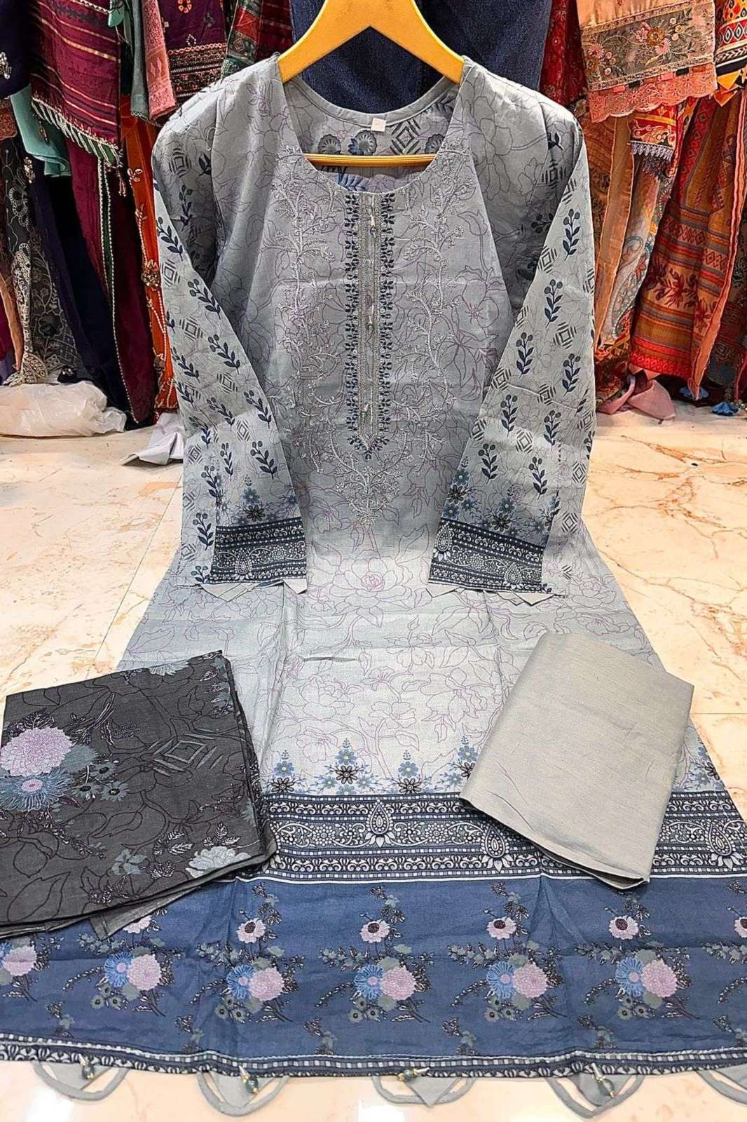 ISHAAL PRINTS ISHAAL EMBROIDERED VOL 10 READYMADE SALWAR SUITS