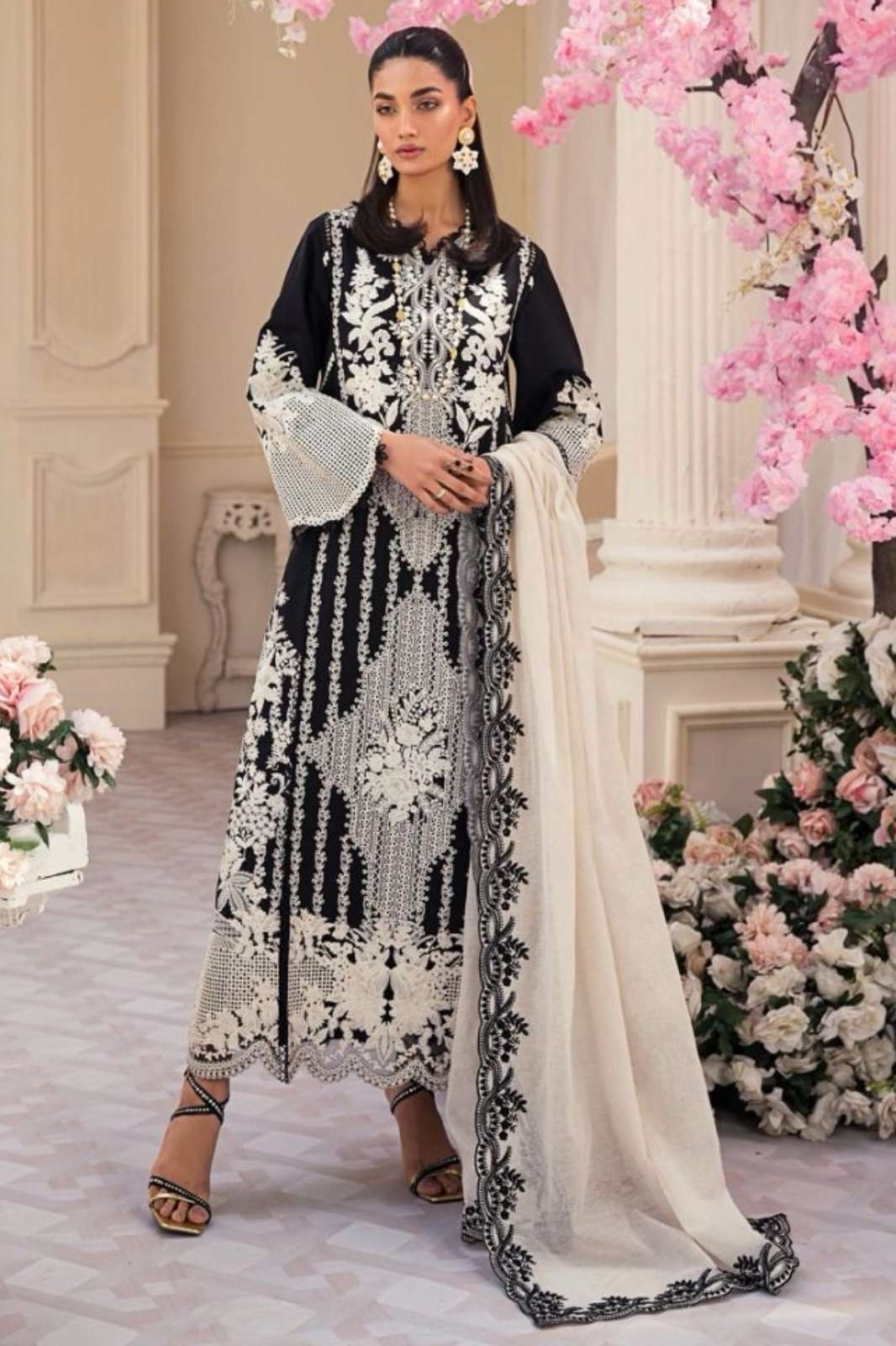 johra tex 368q JT-147 TRADITIONAL REYON COTTON DESIGNER PAKISTANI SUIT