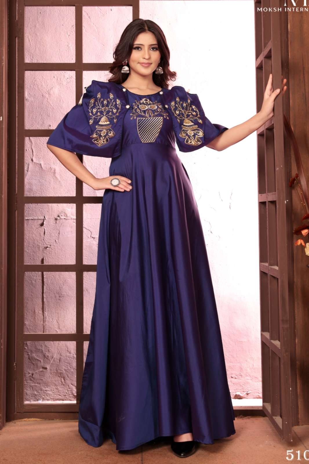 Moksh International 8075 Armani Vol-2️⃣ Latest Idian Women Designer Triva Silk Gown