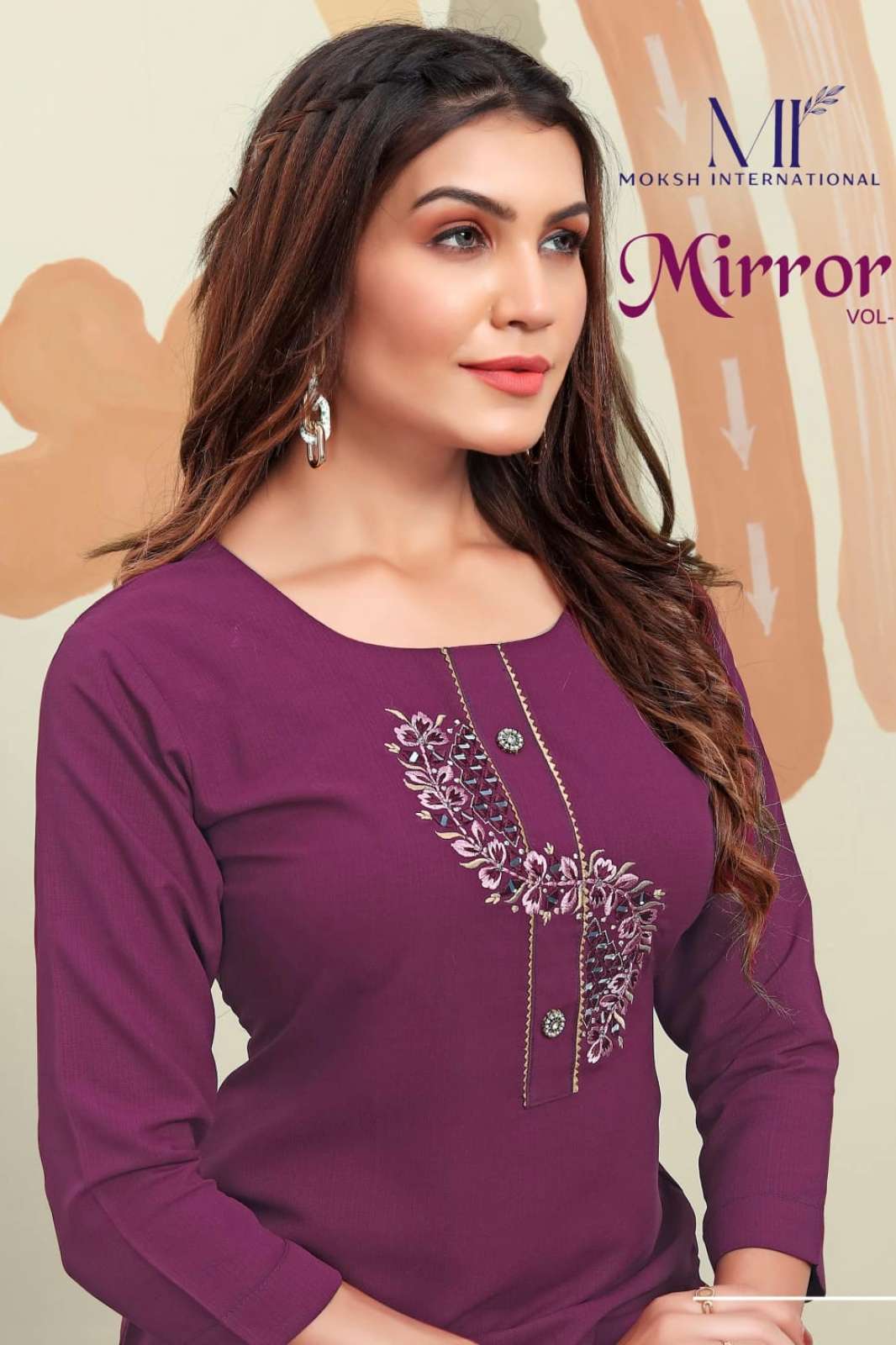 Moksh International 8315 Mirror Vol-1️⃣ Festival Wear Maaza Cotton Designer Kurti