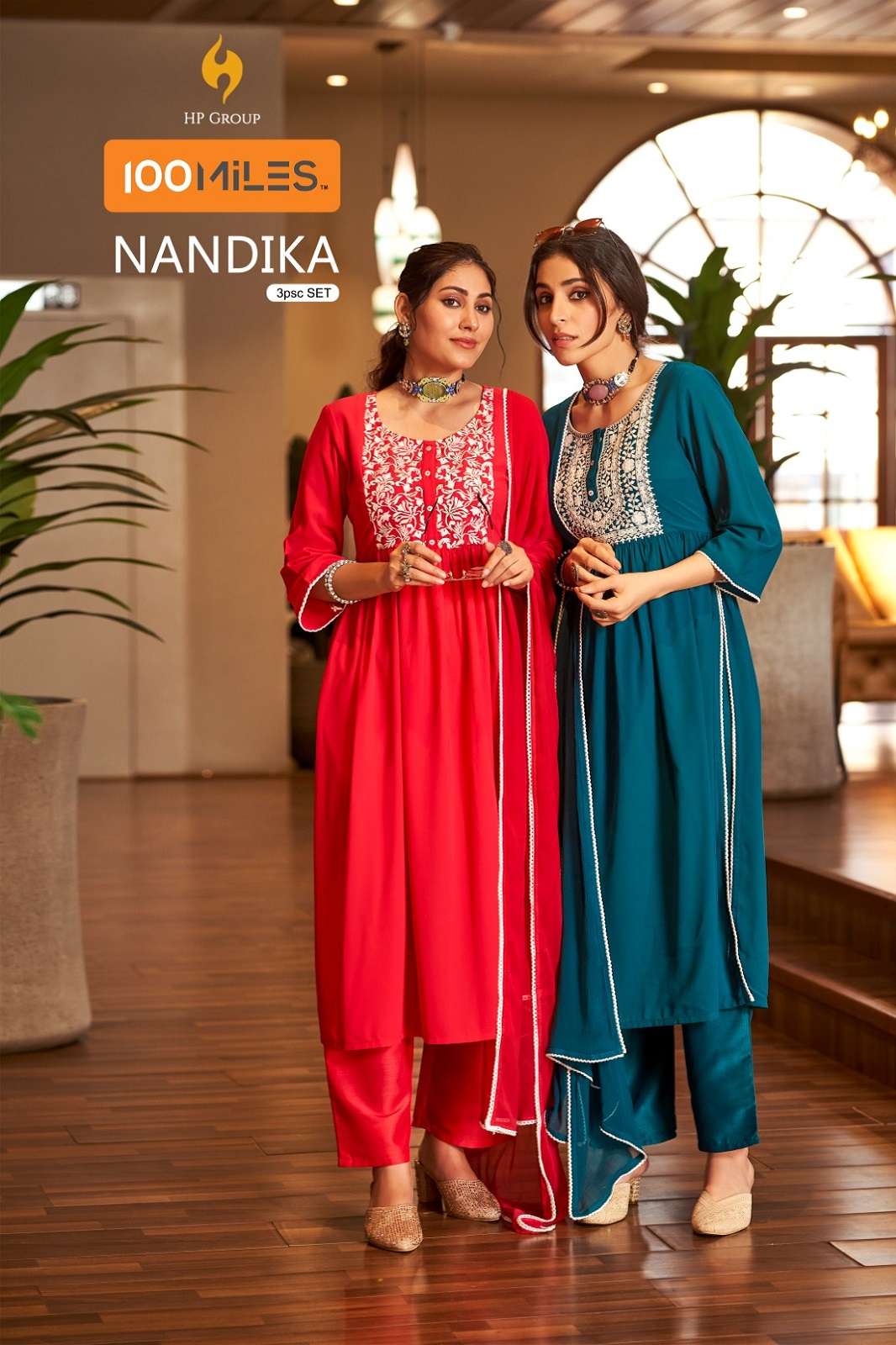 NANDIKA BY 100MILES READY TO WEAR KURTIES